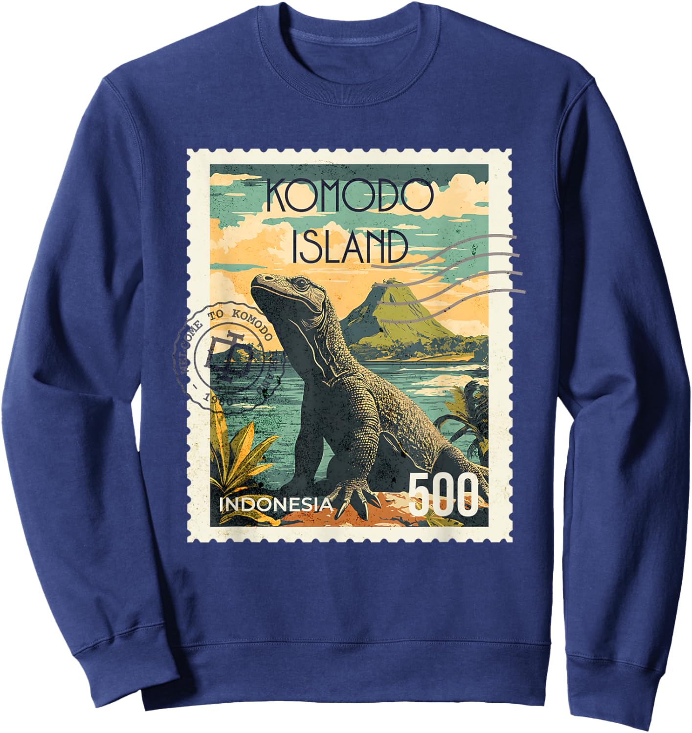 Komodo Island Souvenir / Komodo Island Sweatshirt - Sweatshirt | Navy