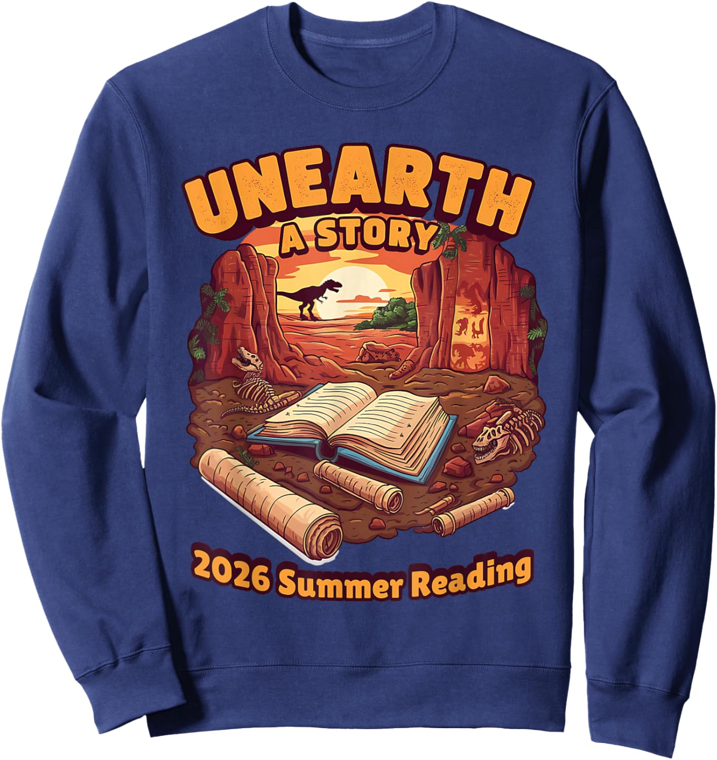 Unearth A Story (Summer Reading 2026) Sweatshirt - Sweatshirt | Navy