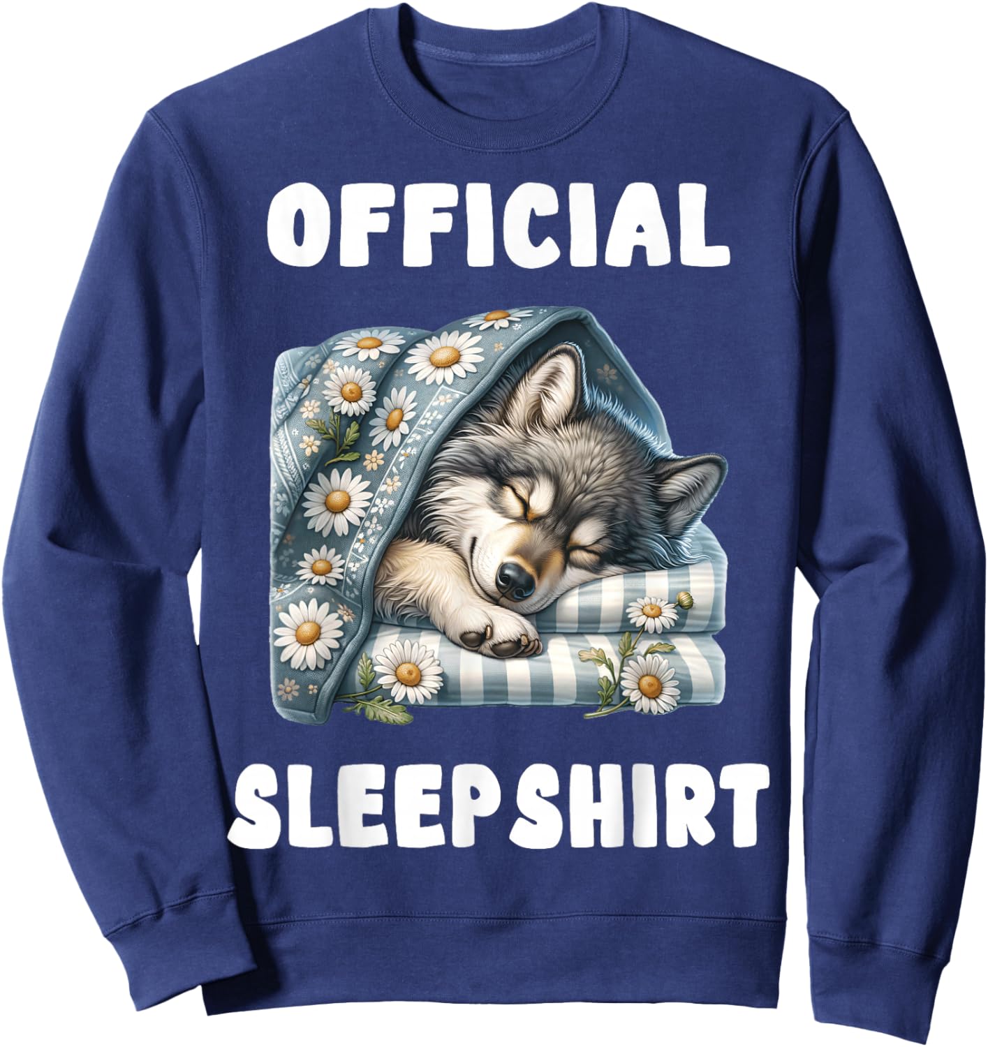 Wolf - Official Sleepshirt Pajamas Nightgown Sweatshirt - Sweatshirt | Navy