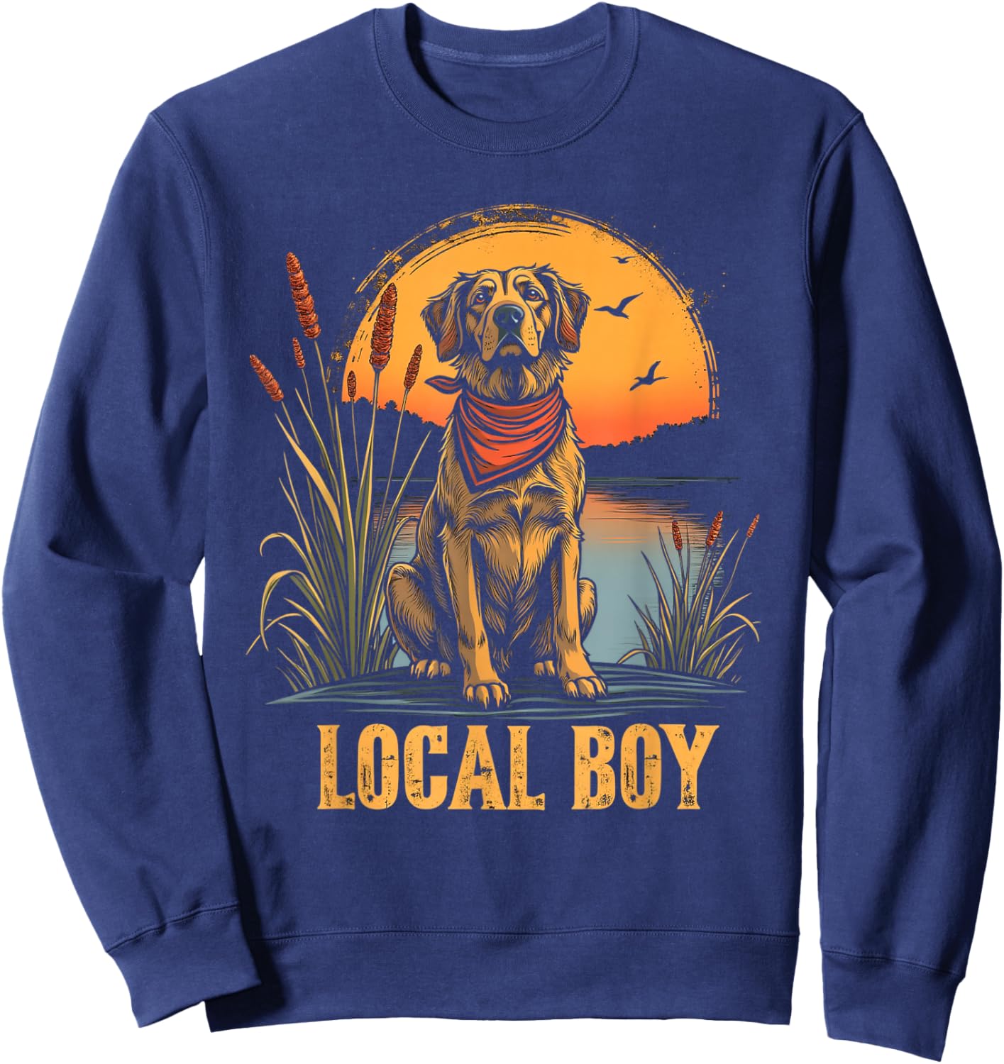 Local BOY Dog Lover Sweatshirt - Sweatshirt | Navy