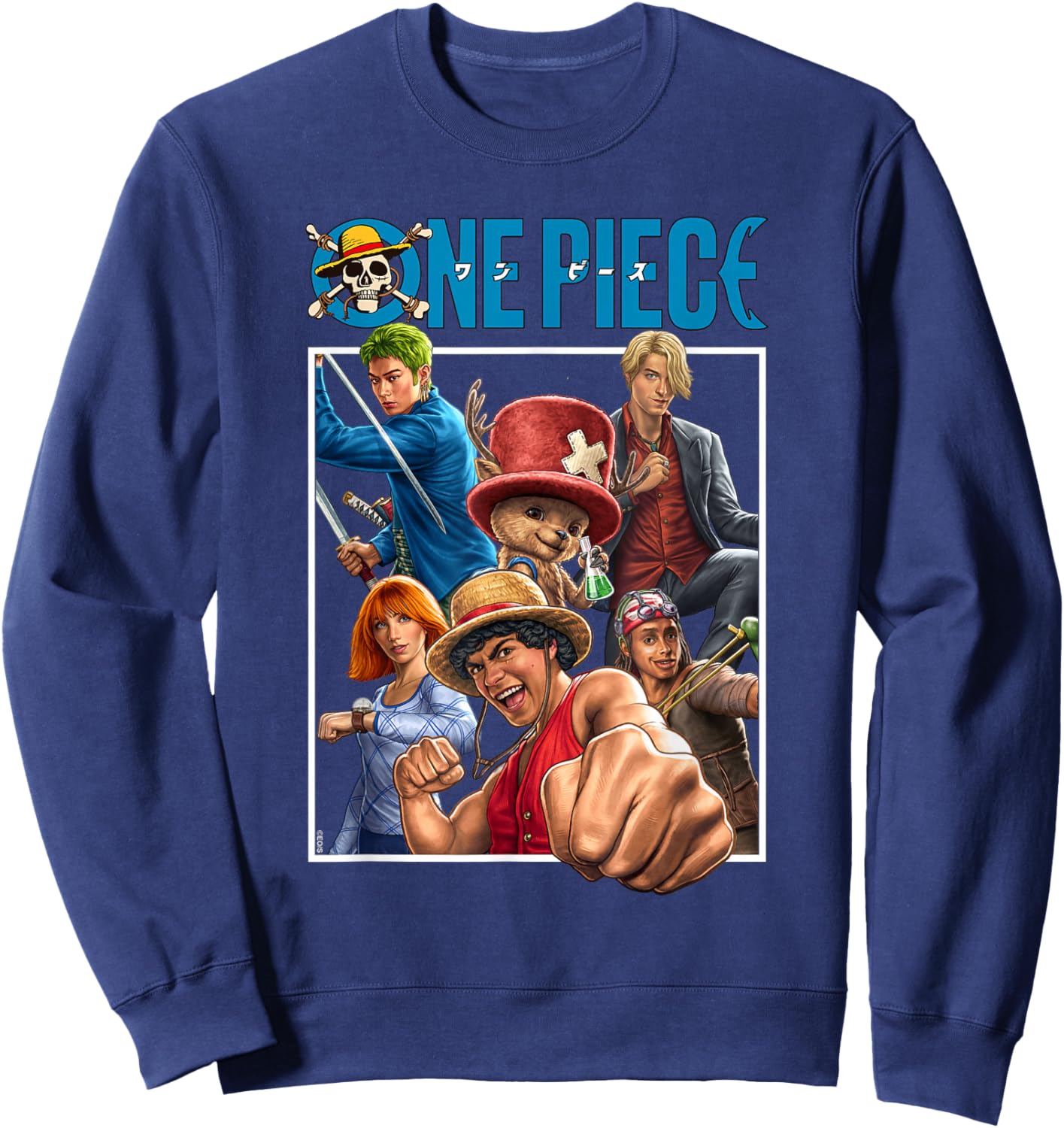 One Piece Group Box Sweatshirt - Sweatshirt | Navy
