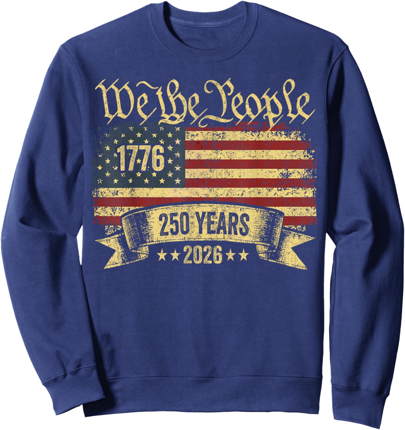 250 Jahre Geburtstag Amerika USA 250. Jahrestag 4. Juli Sweatshirt - Sweatshirt | Navy