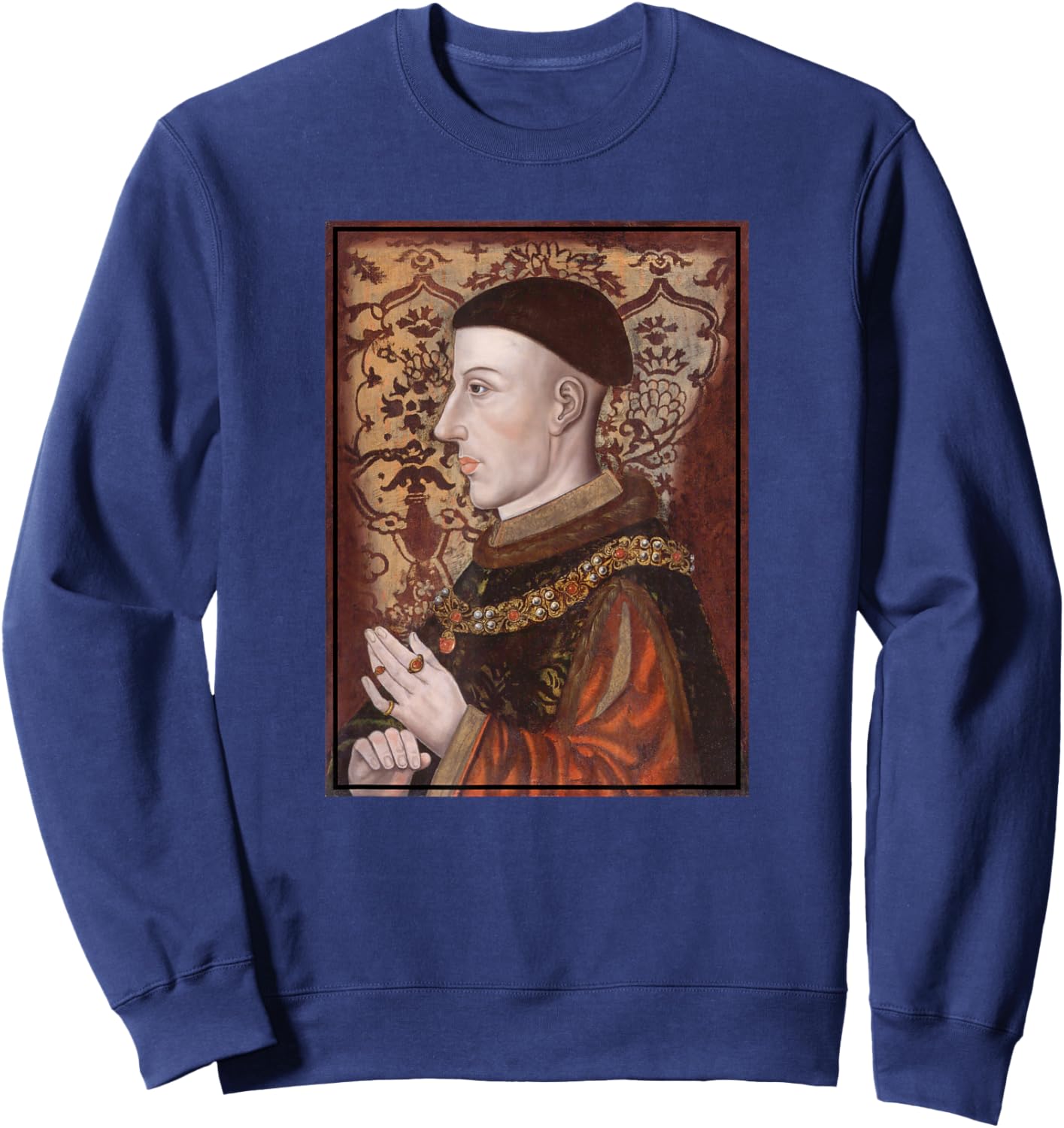King Henry V Portrait (16th Century) Sweatshirt - Sweatshirt | Navy