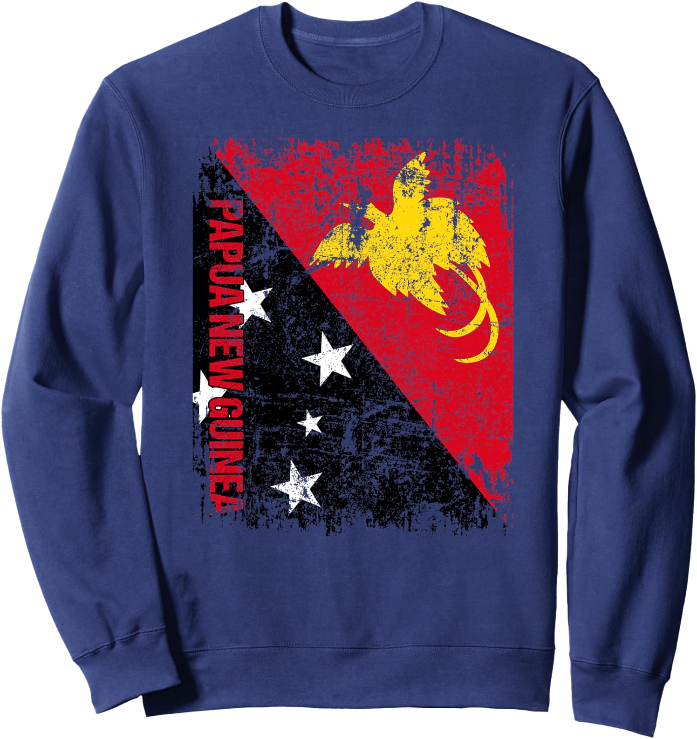 Papouasie Nouvelle GUINEE Drapeau Hommes Femme Papouasie Haut de Gamme Sweatshirt - Sweatshirt | Navy