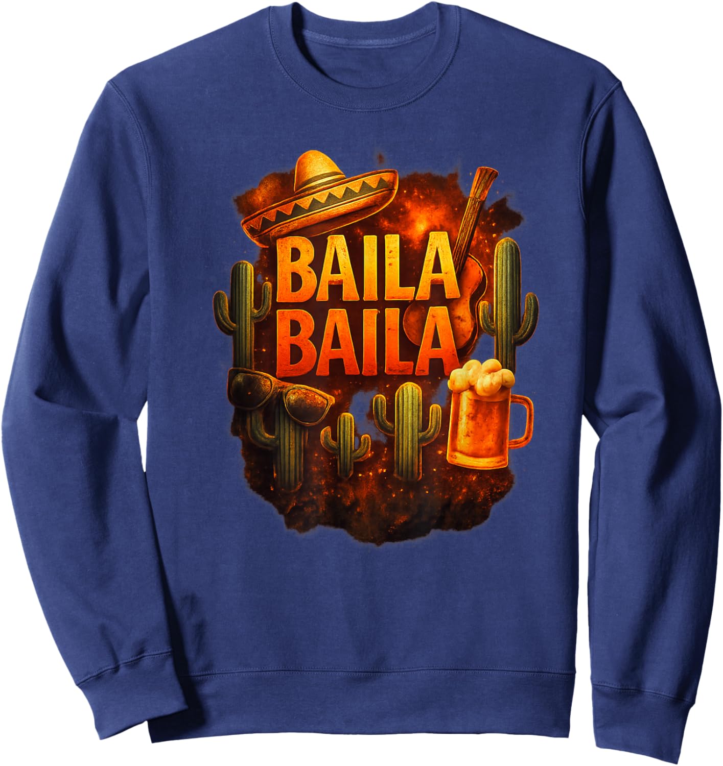 Baila Baila Krause Liad für d Wiesn Oimara Wackelkontakt Sweatshirt - Sweatshirt | Navy