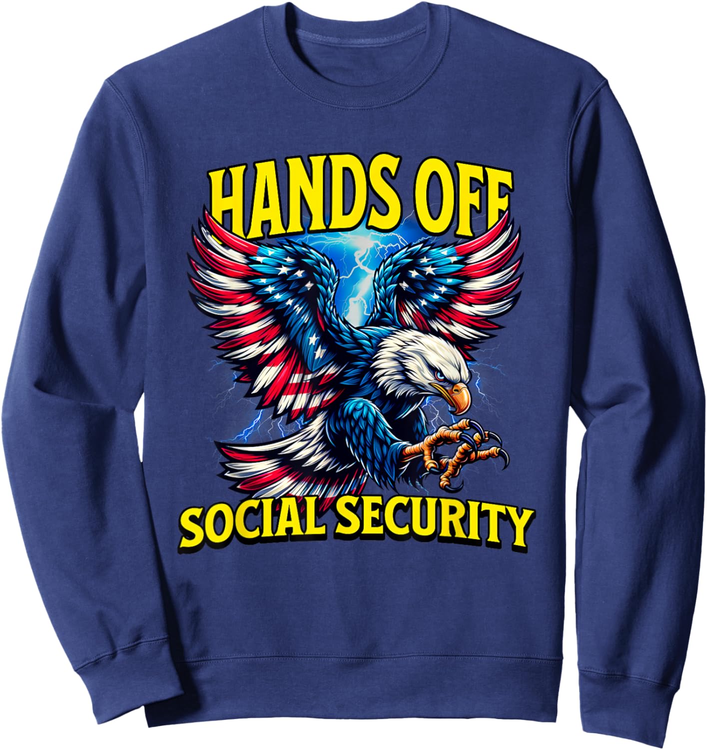 Billionaires Need to Keep Hands Off Social Security Sweatshirt - Sweatshirt | Navy
