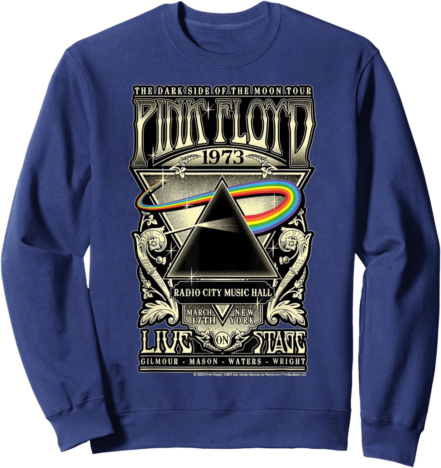 Pink Floyd 1973 — Die dunkle Seite des Mondes — Tournee Sweatshirt - Sweatshirt | Navy