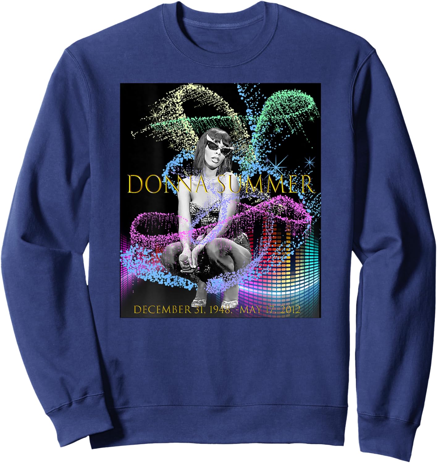 Donna Summer_003_Back Printed Sweatshirt - Sweatshirt | Navy