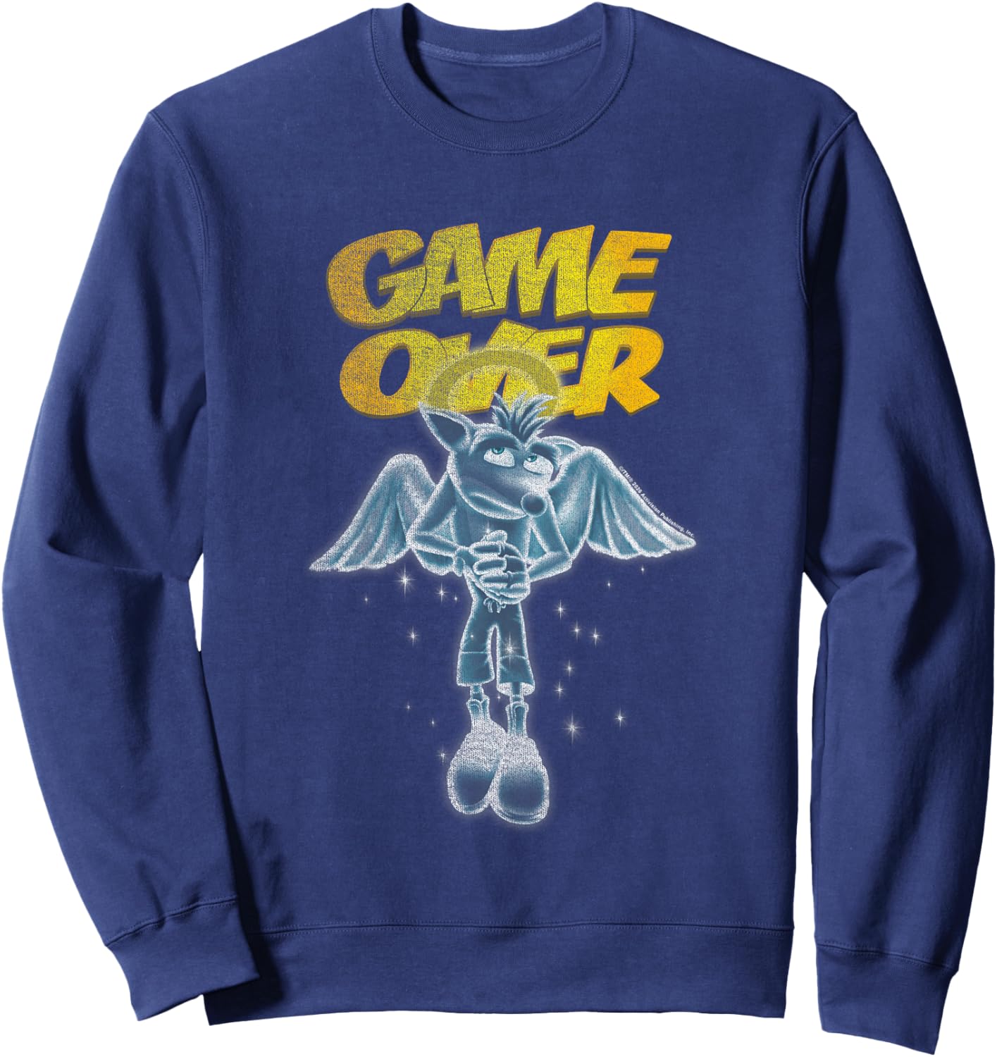 Kids Crash Bandicoot Game Over Angel Video Game Sweatshirt - Sweatshirt | Navy