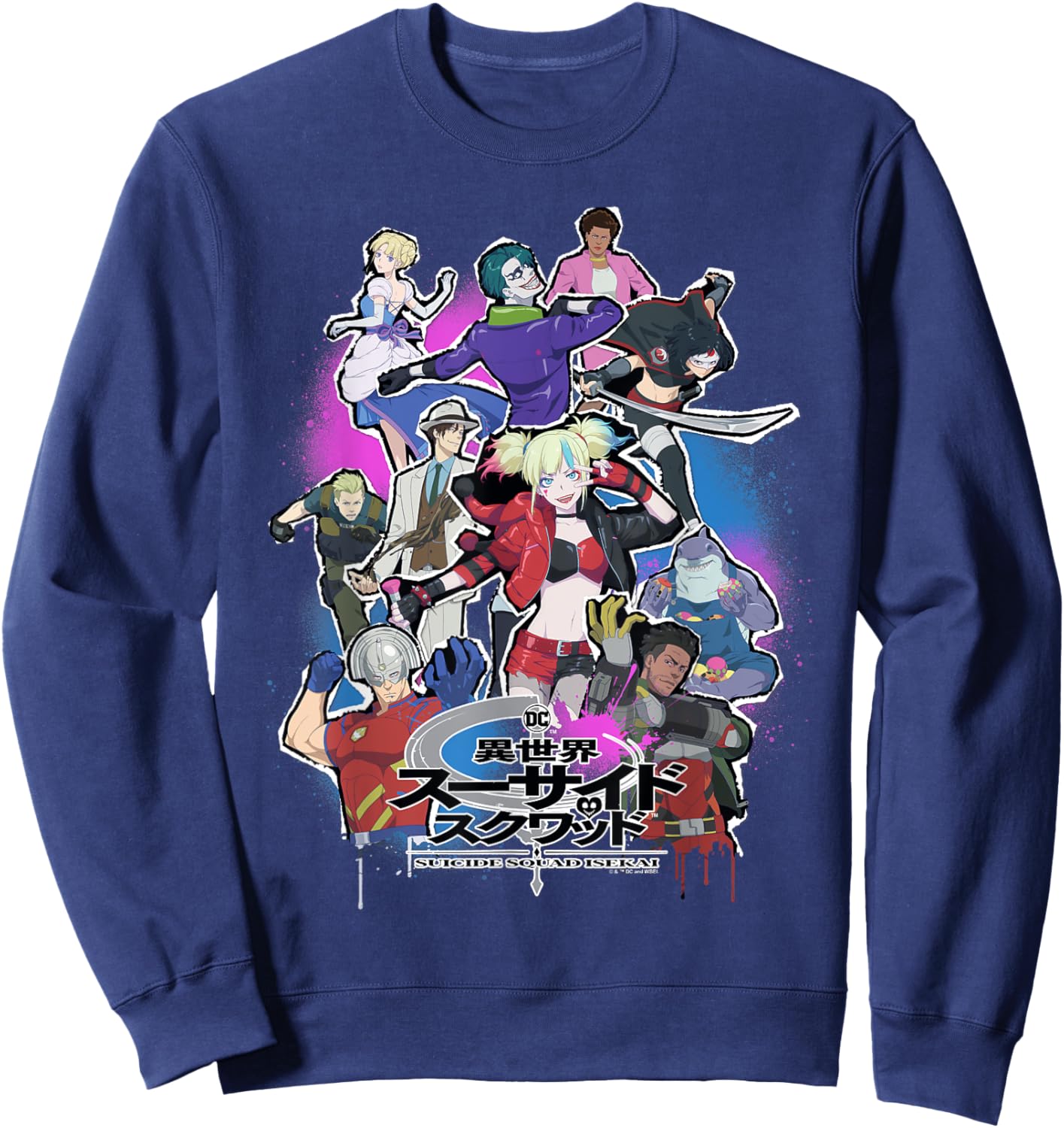Suicide Squad Isekai Poster Sweatshirt - Sweatshirt | Navy