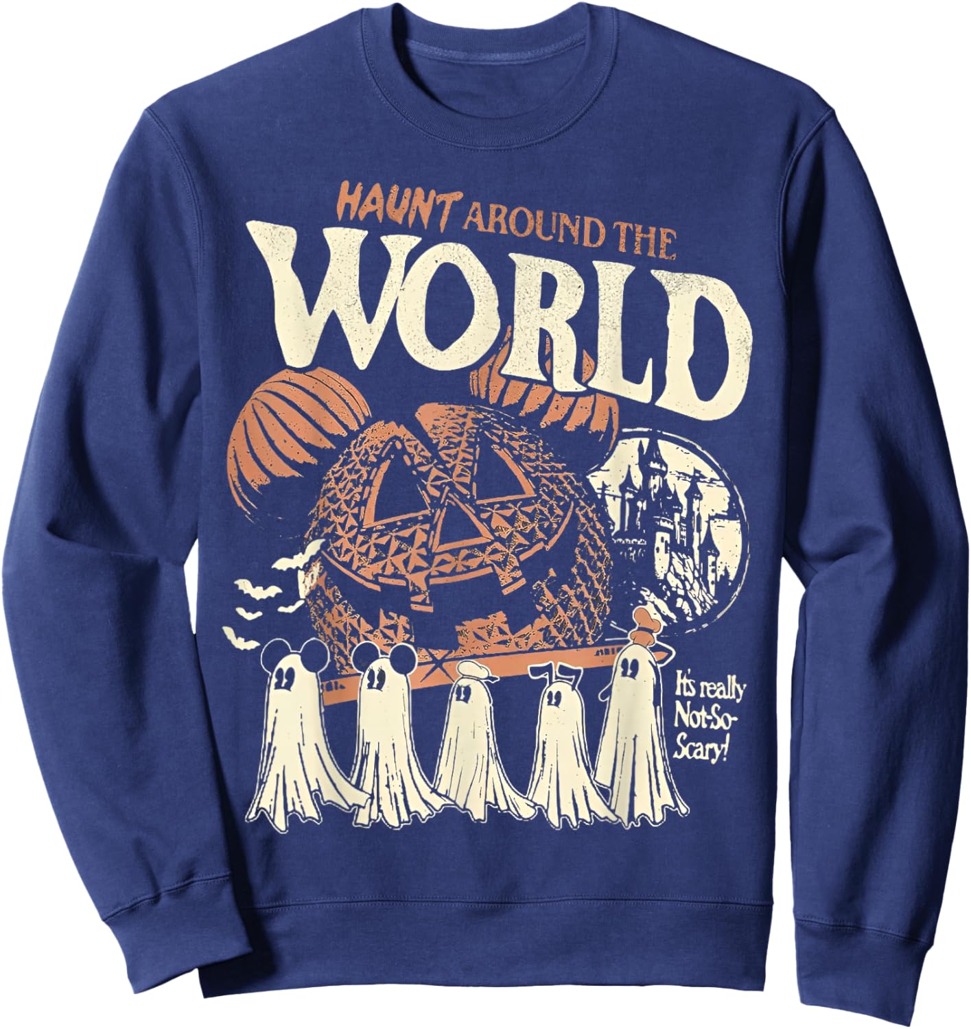 It's Really Not So Scary, Halloween Pumpkin Sweatshirt - Sweatshirt | Navy