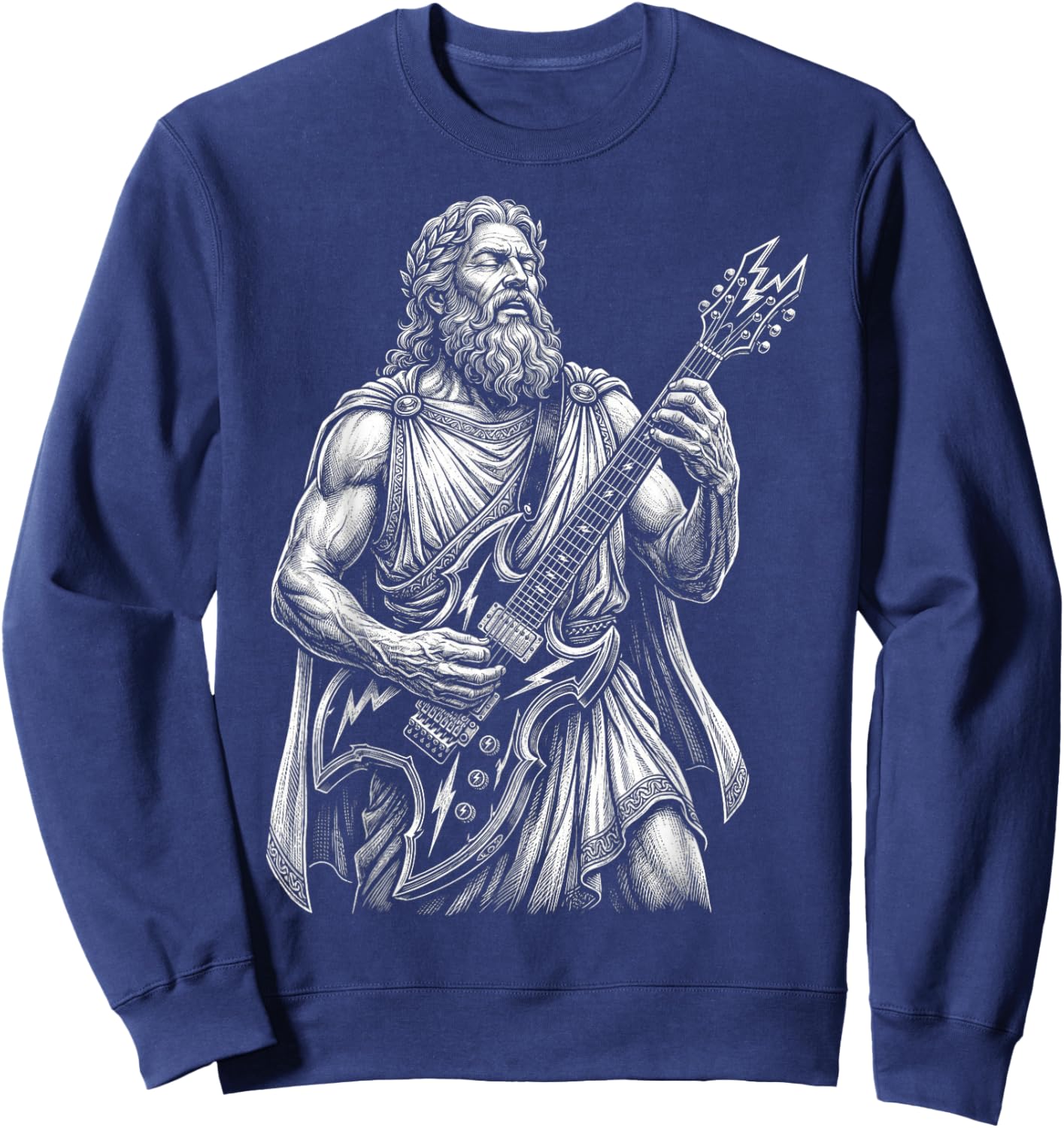 Zeus Guitar Sweatshirt - Sweatshirt | Navy