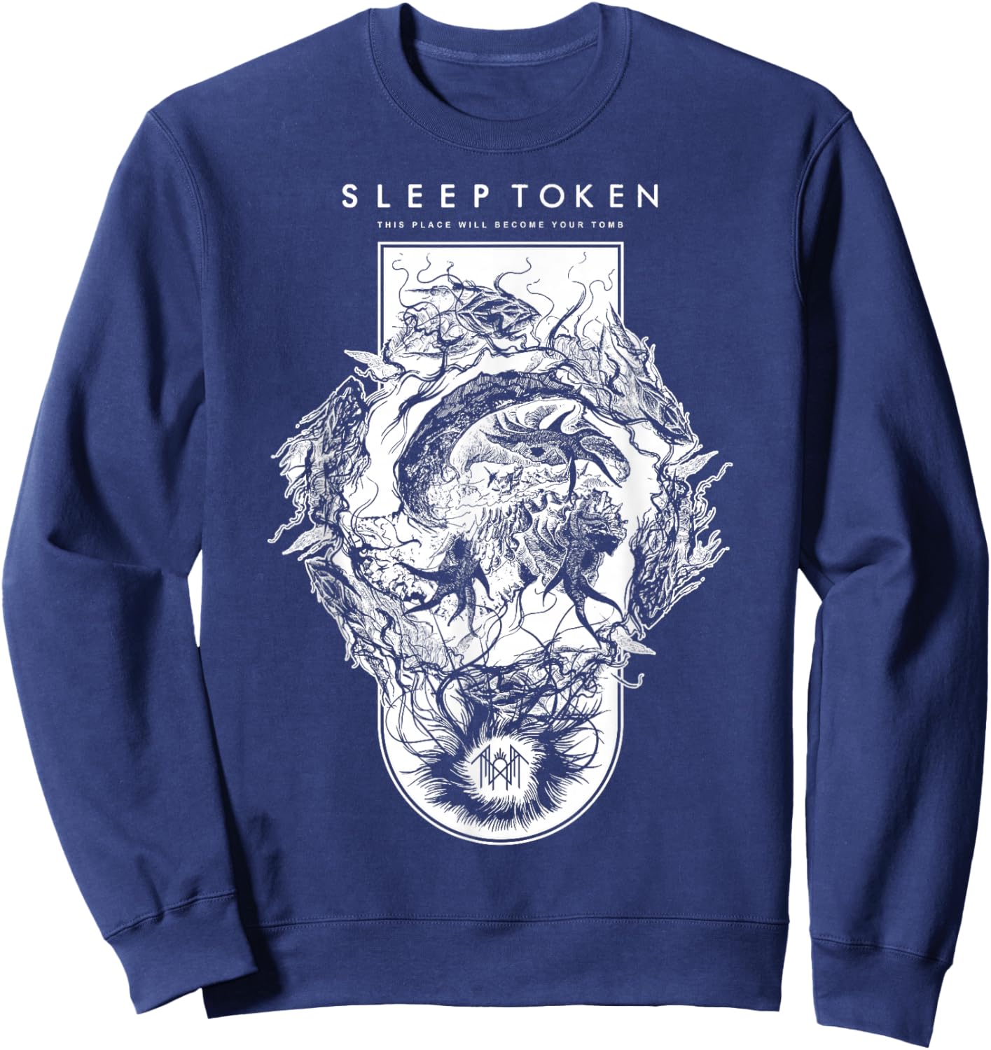 Sleep Token TPWBYT Sigil Brown Sweatshirt - Sweatshirt | Navy