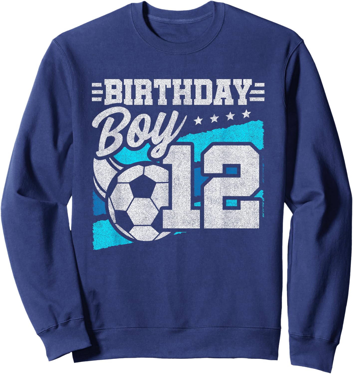 Soccer Birthday Party - 12 Year Old Boy - 12th Birthday Sweatshirt - Sweatshirt | Navy