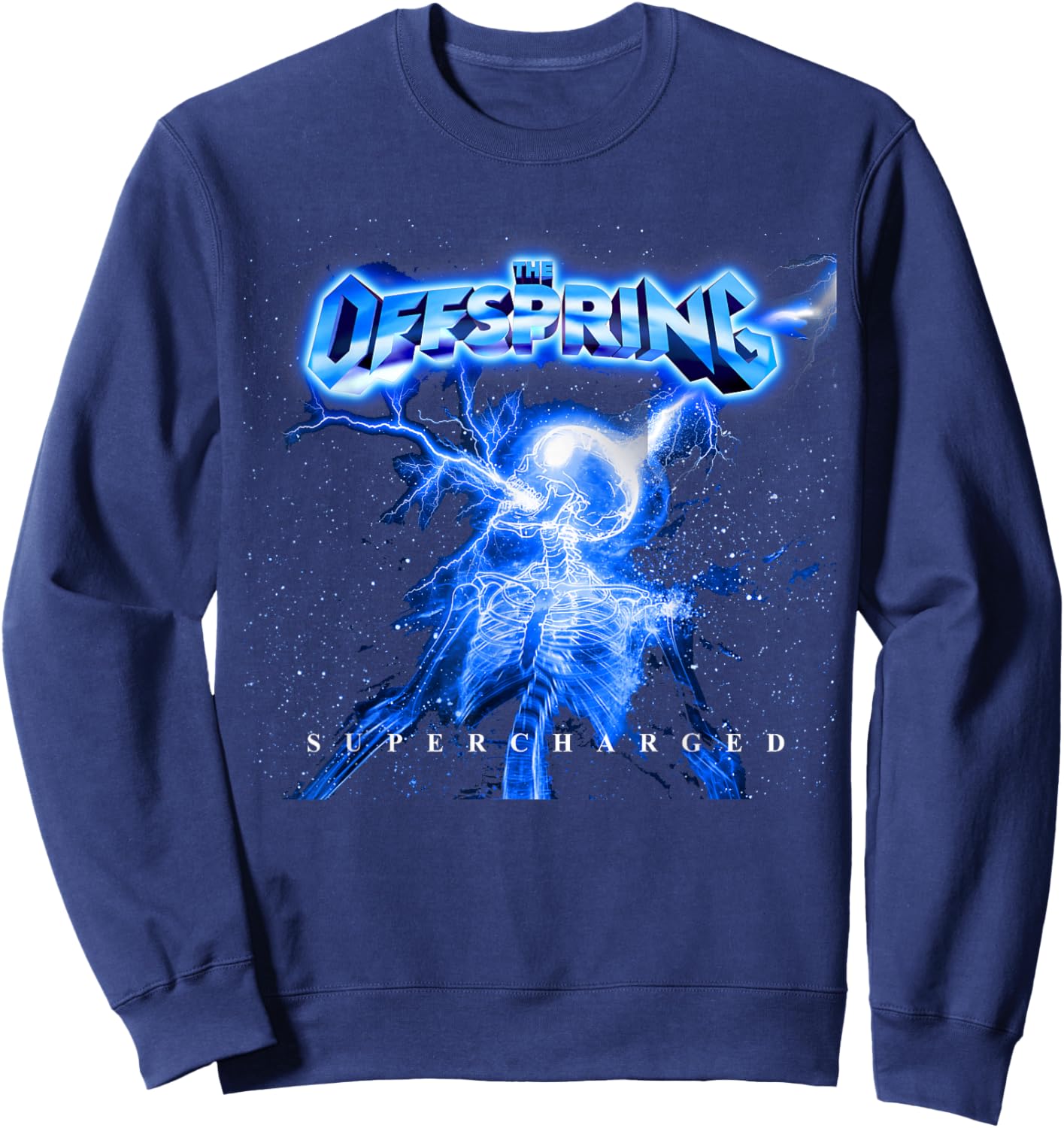 The Offspring Supercharged (Neon Blue) Sweatshirt - Sweatshirt | Navy