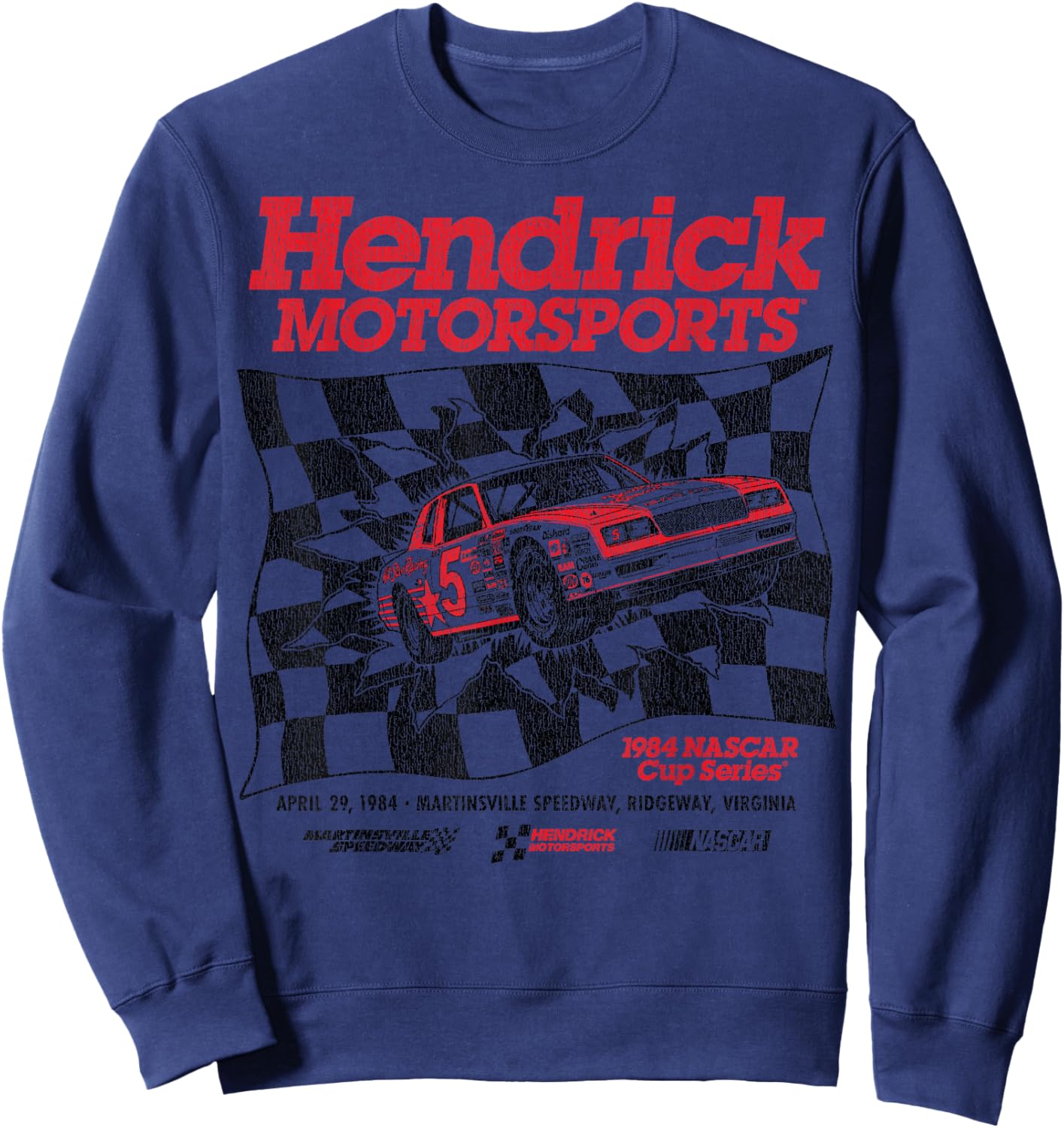 NASCAR - Hendrick Motorsports - 1984 Cup Series Race Car Sweatshirt - Sweatshirt | Navy