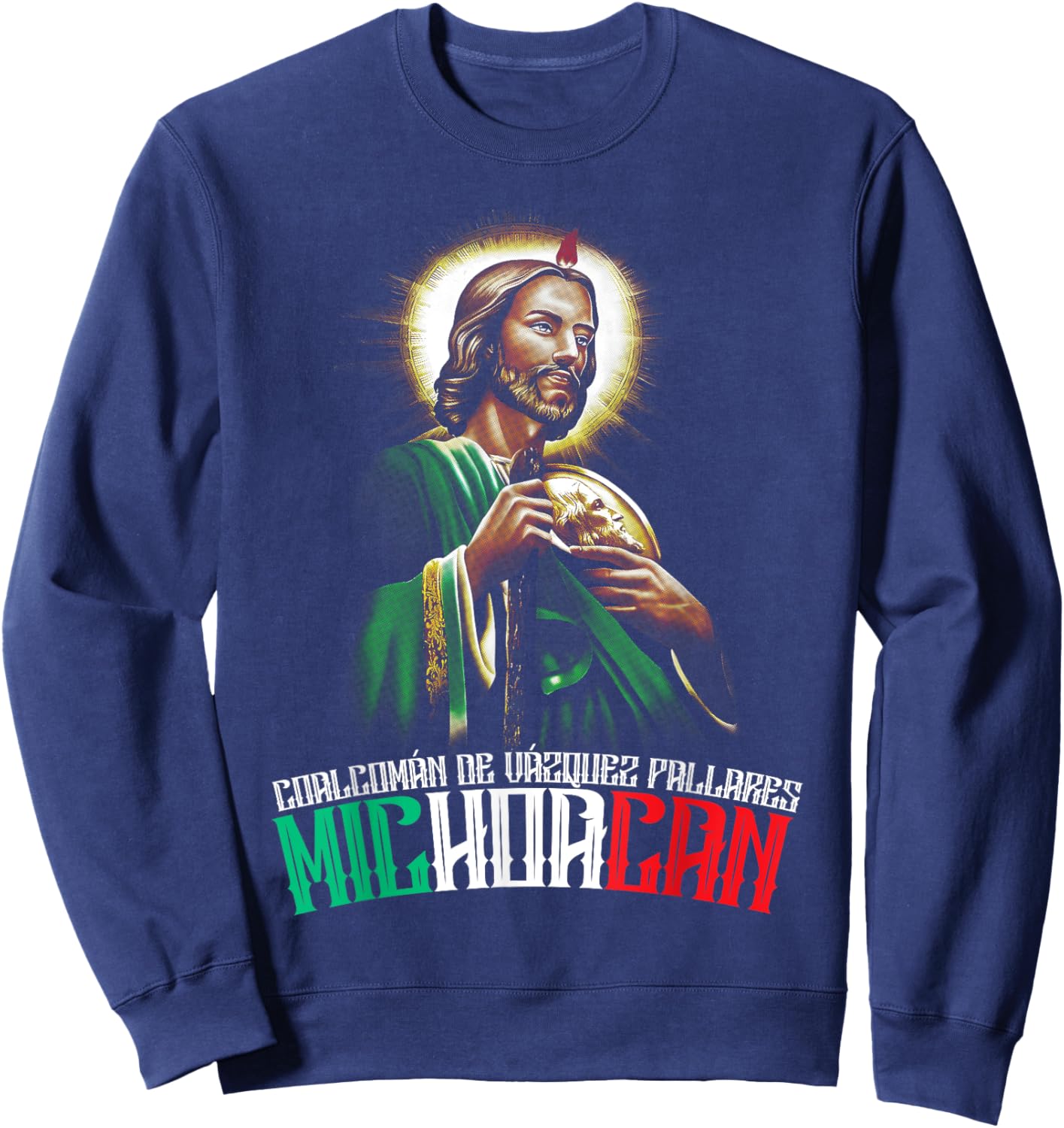 Coalcomán de Vázquez Pallares Michoacán San Judas Tadeo Sweatshirt - Sweatshirt | Navy