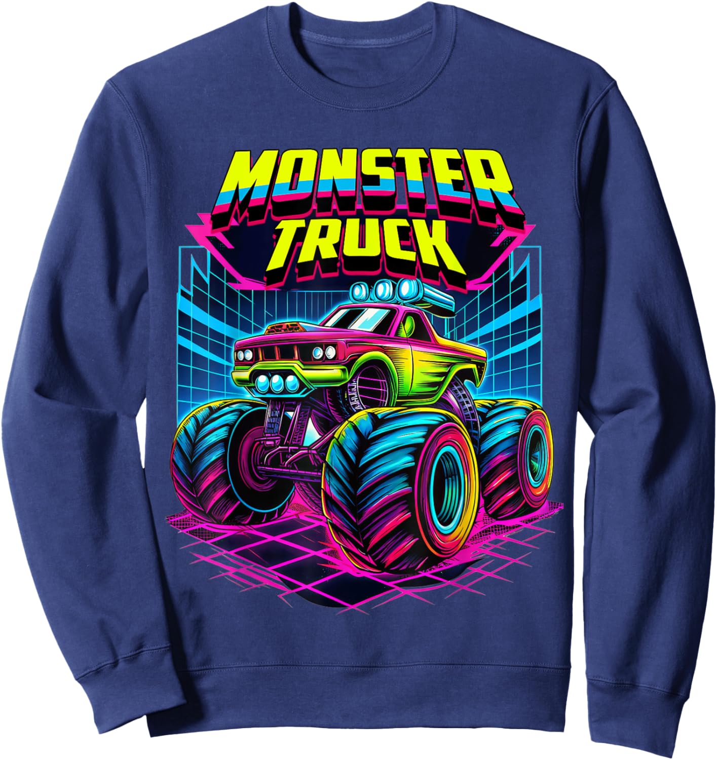 Monster Truck Are My Jam For Toddlers Kids Adults Truck Lovers Sweatshirt - Sweatshirt | Navy