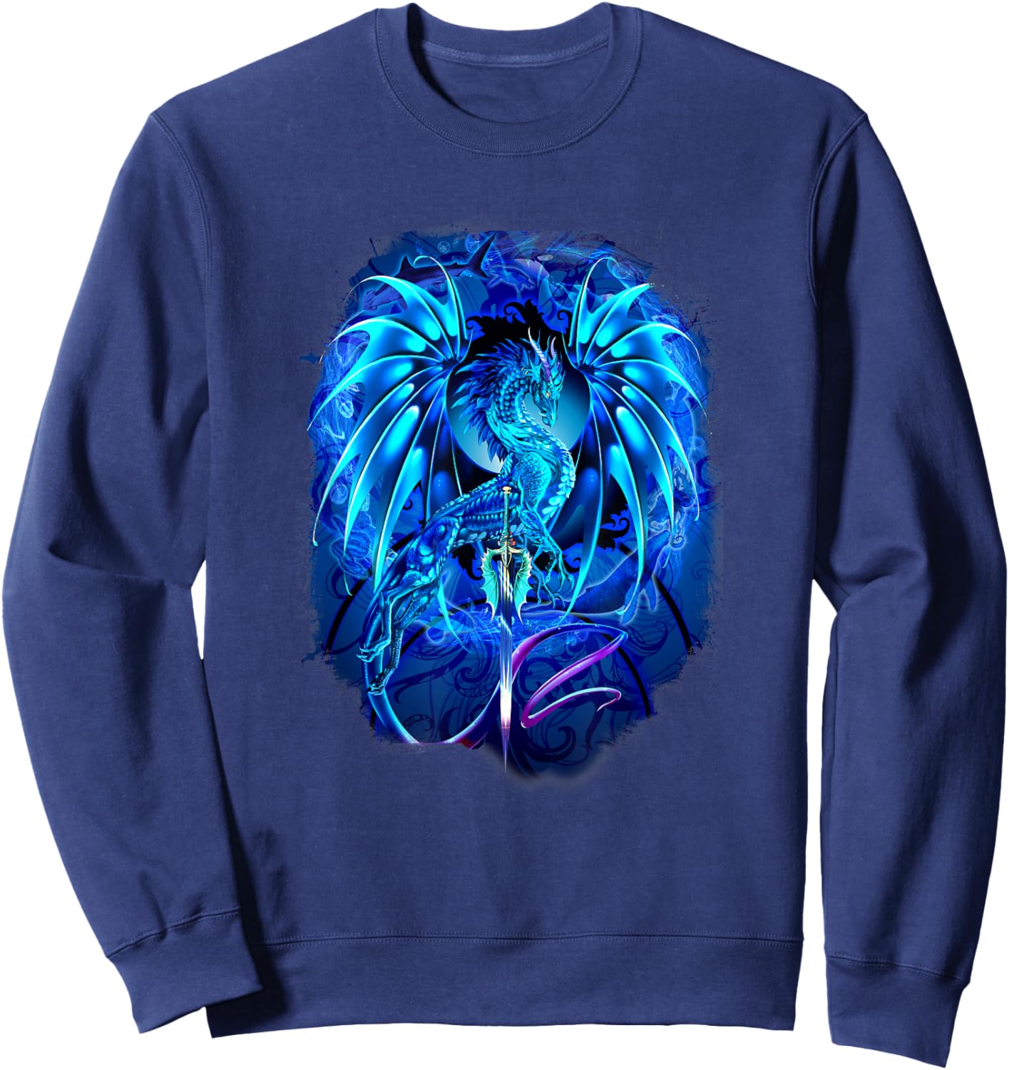 Ruth Thompson Art, Dragon Dragonblade Seablade Sweatshirt - Sweatshirt | Navy