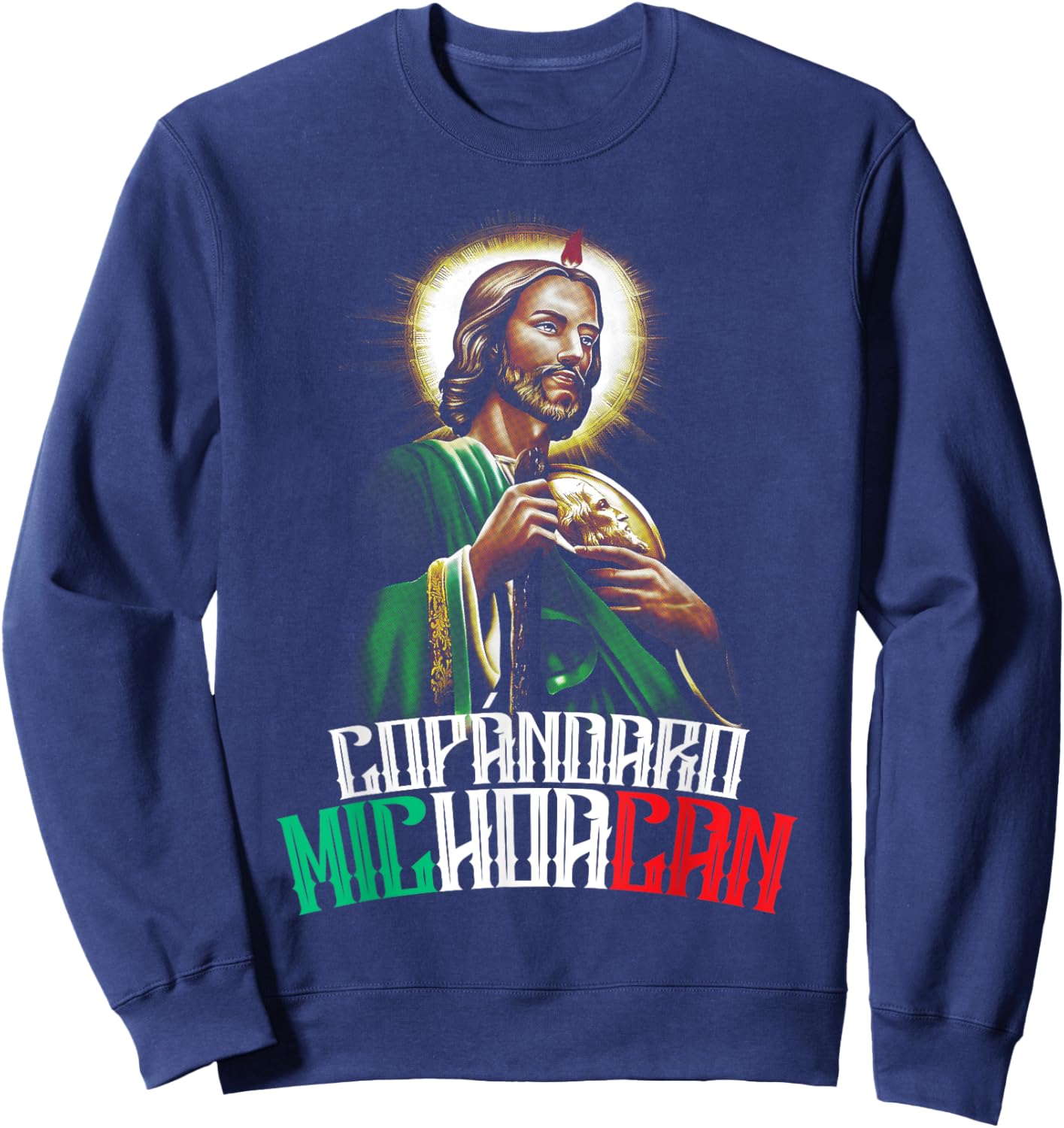 Saint Jude Thaddeus Copándaro Michoacán San Judas Tadeo Sweatshirt - Sweatshirt | Navy