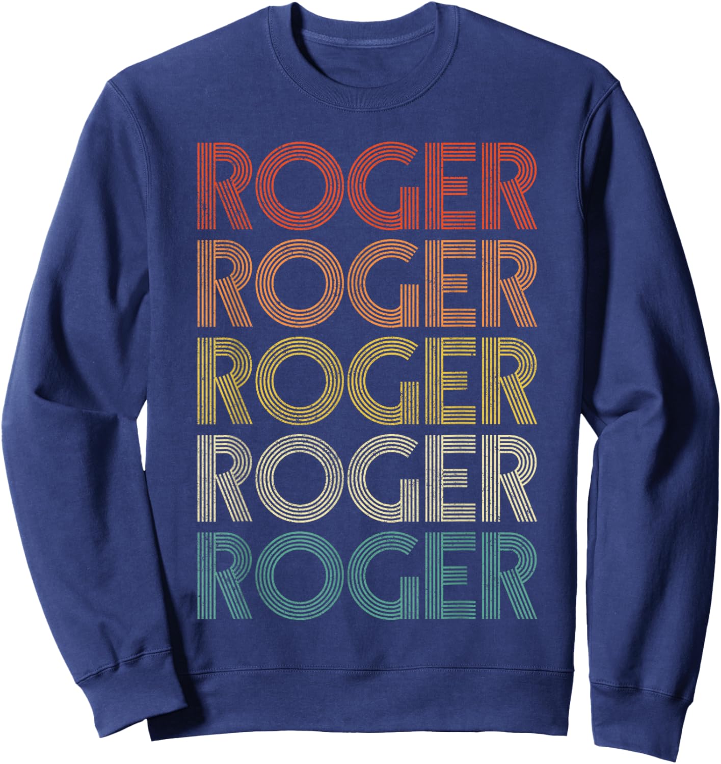 Roger Retro Vintage Sweatshirt - Sweatshirt | Navy