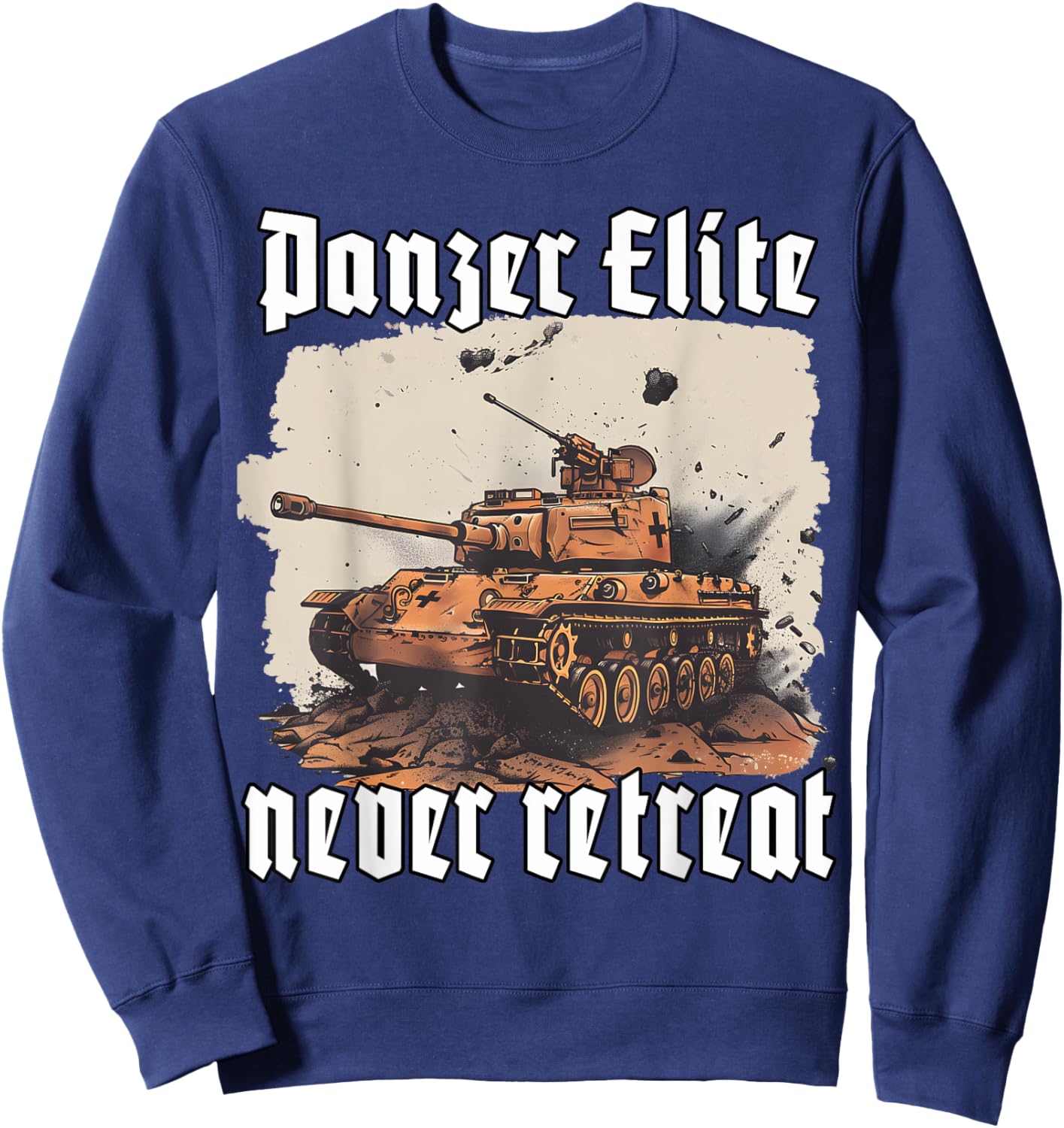 German Tiger Tank |German tank weapon | soldiers Sweatshirt - Sweatshirt | Navy