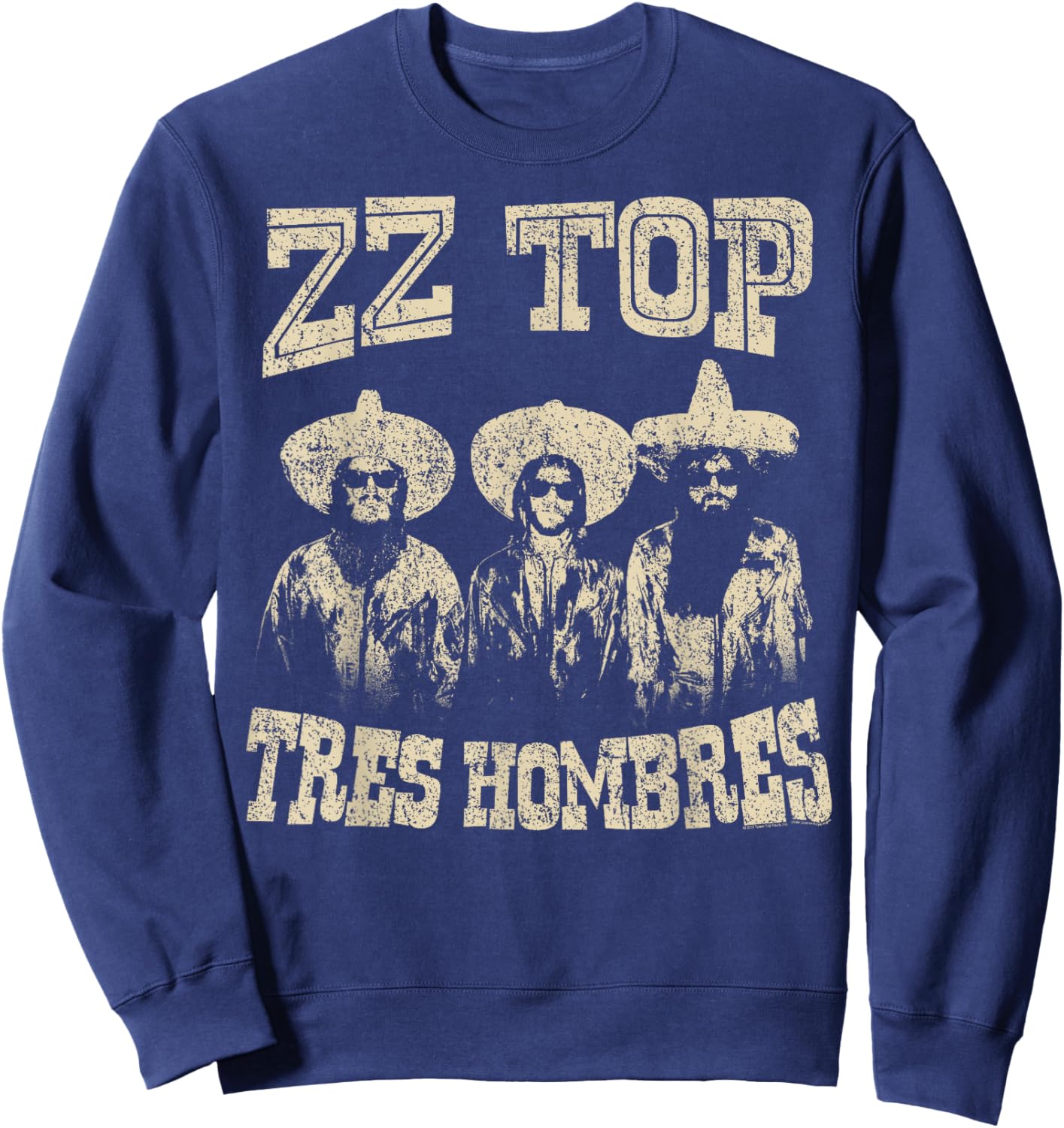 ZZ Top Hombres Sweatshirt - Sweatshirt | Navy