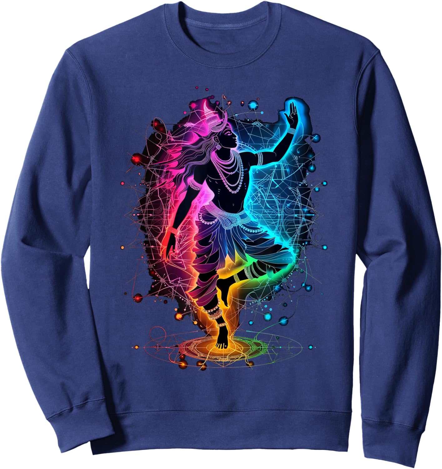 Shiva spiritual hindu god tandava dance yoga meditation Sweatshirt - Sweatshirt | Navy