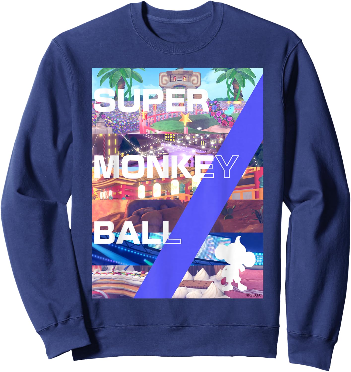 Super Monkey Ball Banana Rumble WORLD Sweatshirt - Sweatshirt | Navy