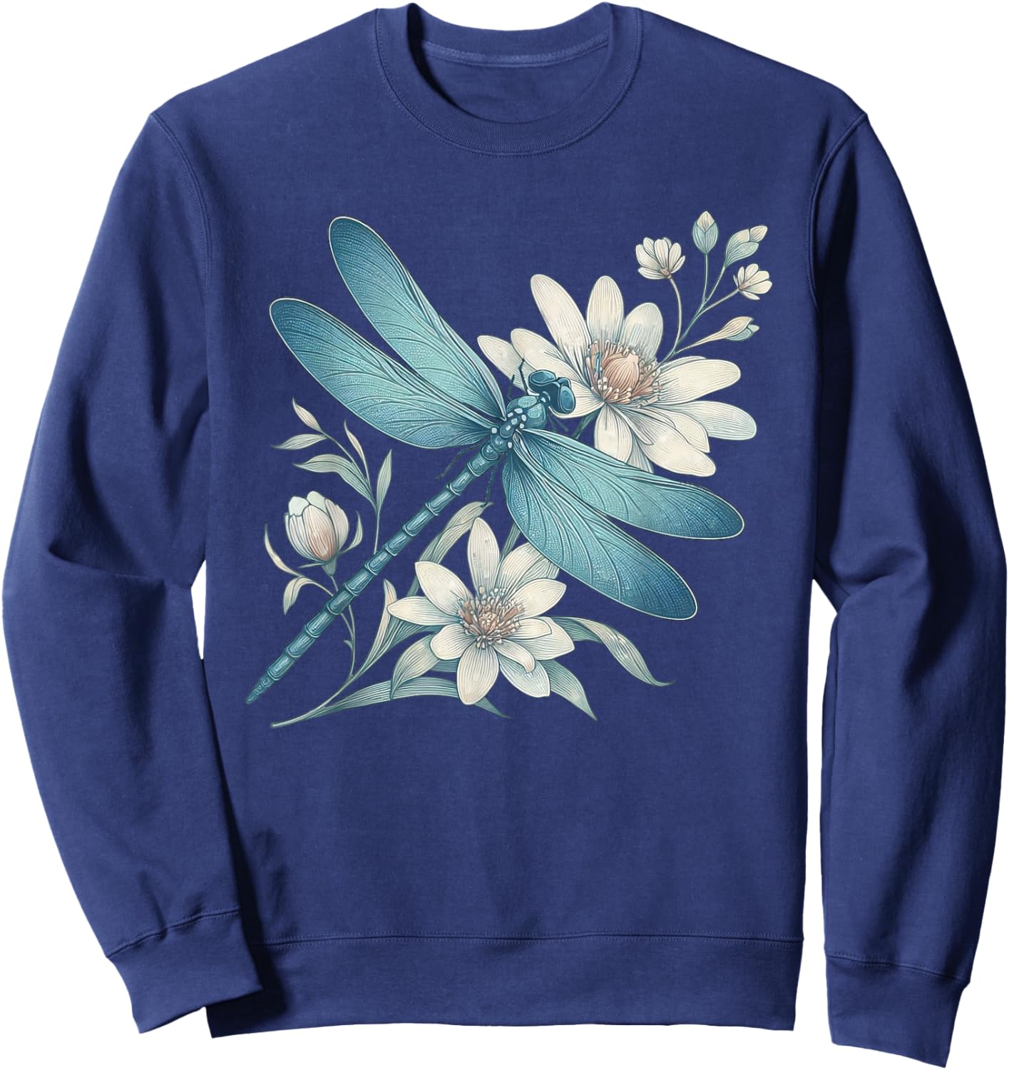 Dragonfly Casual Summer Women Sweatshirt - Sweatshirt | Navy