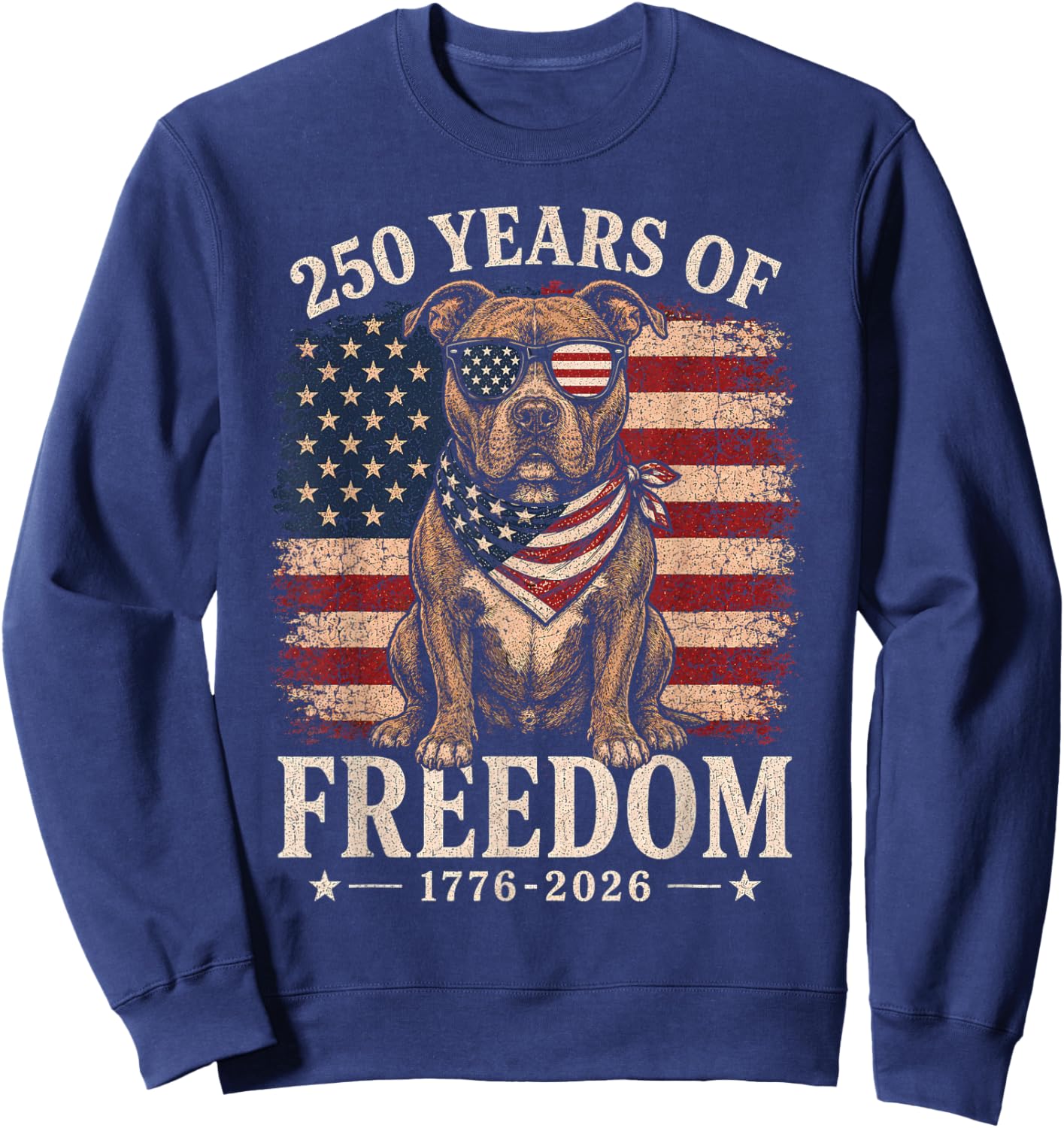 250th Anniversary USA Pitbull Sweatshirt - Sweatshirt | Navy