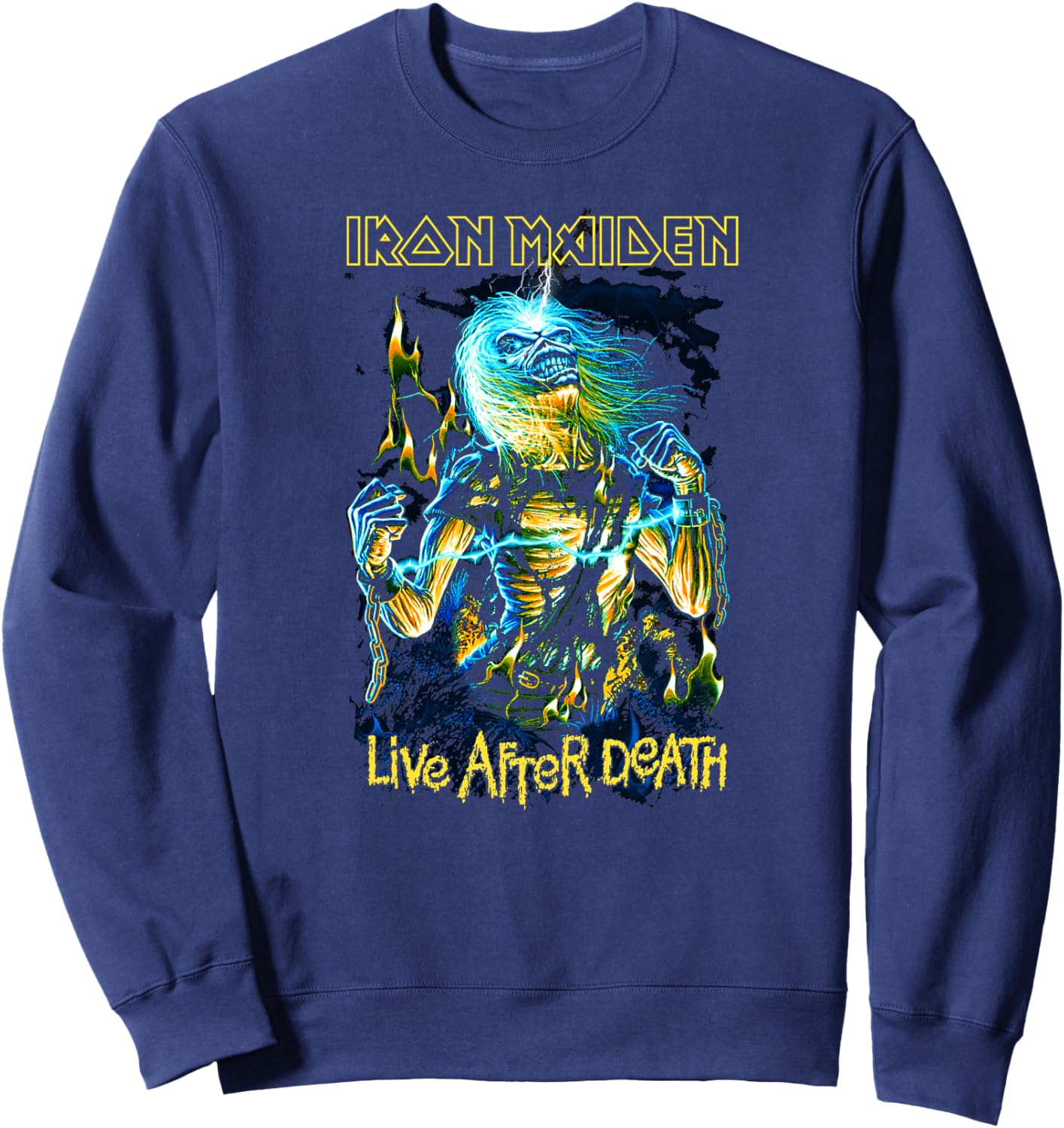 Iron Maiden Live After Death Haut de Gamme Sweatshirt - Sweatshirt | Navy
