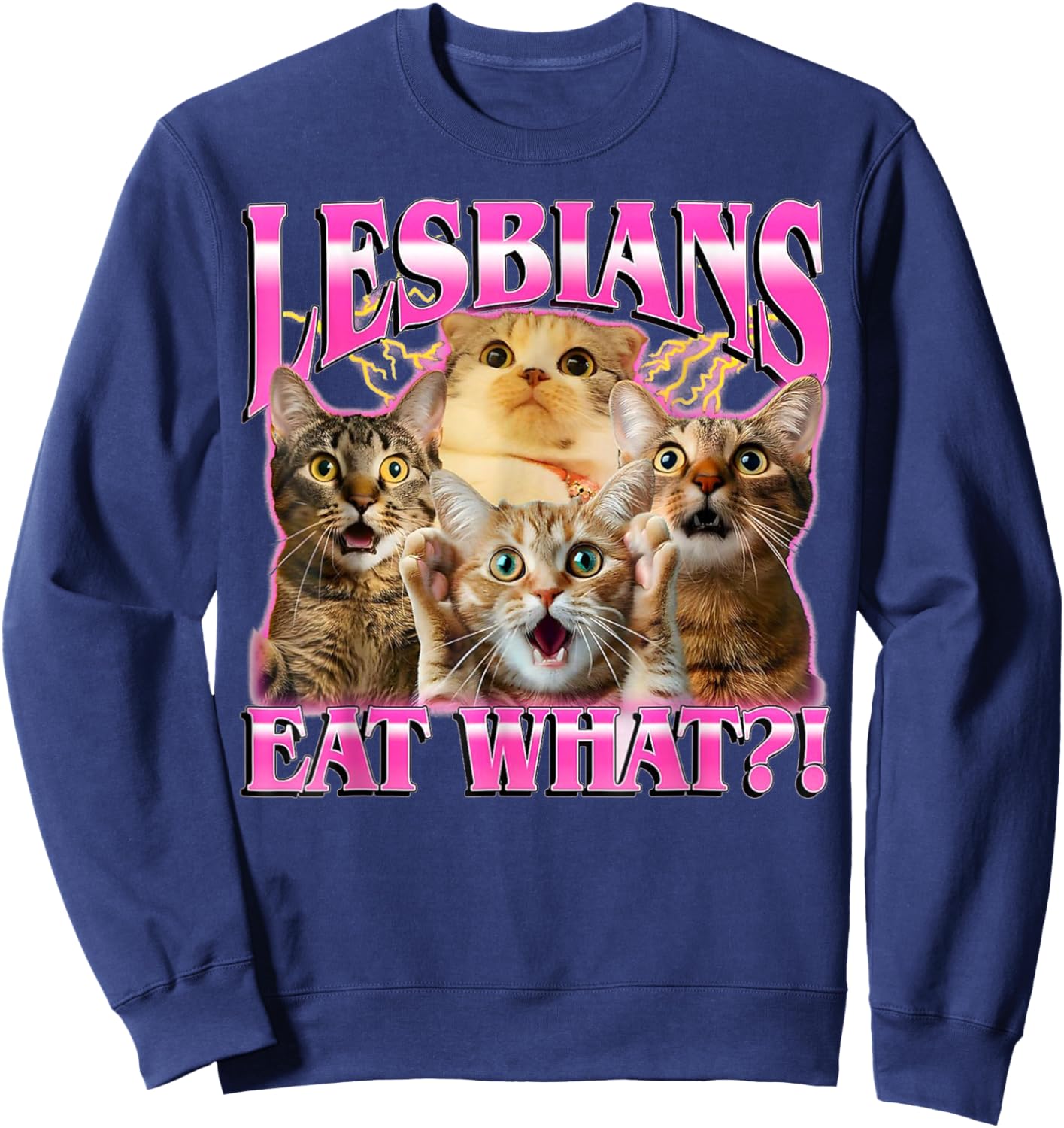 90s Graphic Sweatshirt - Sweatshirt | Navy