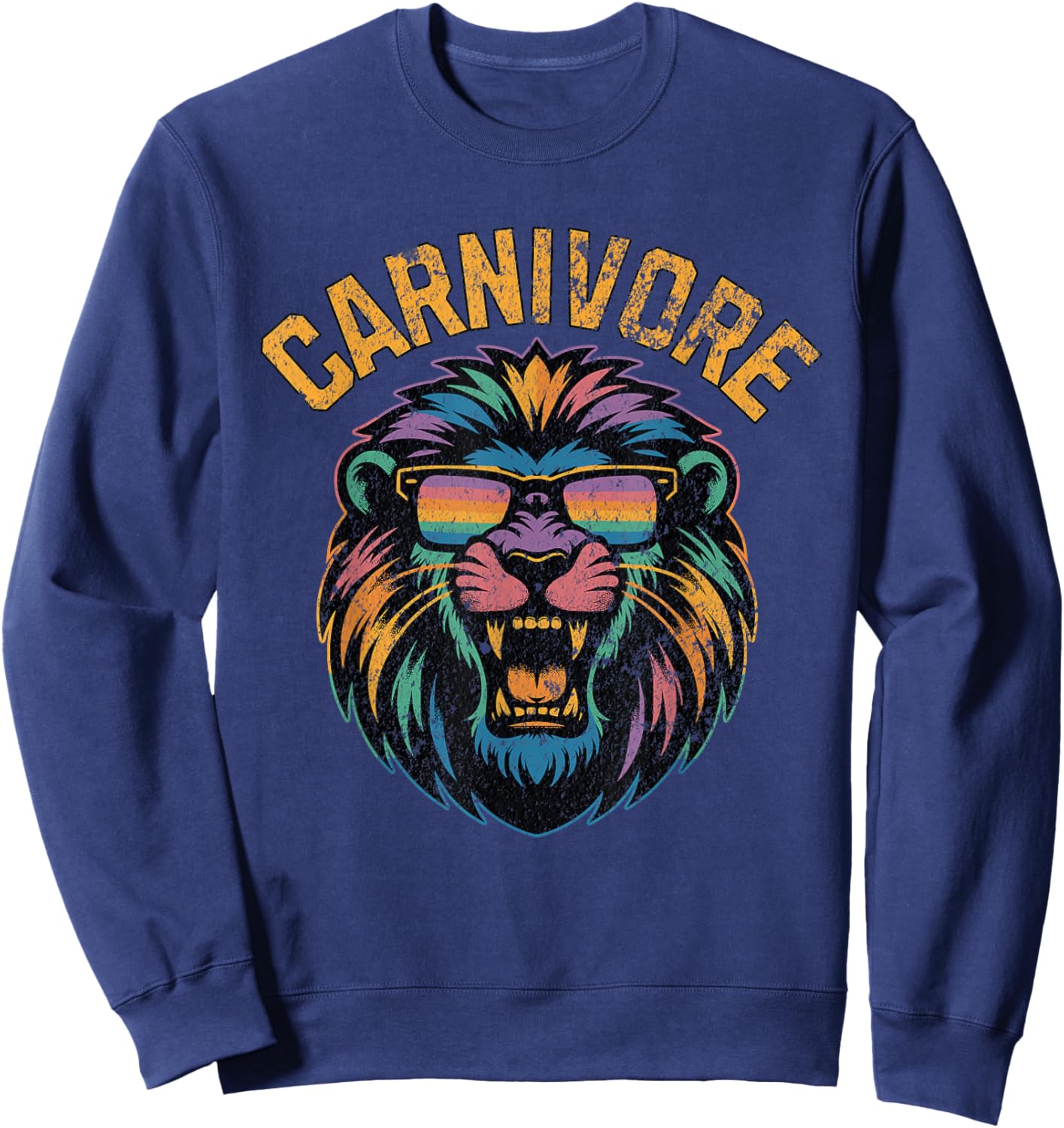 Carnivore: Zero Carb Lion Diet Lifestyle Sweatshirt - Sweatshirt | Navy