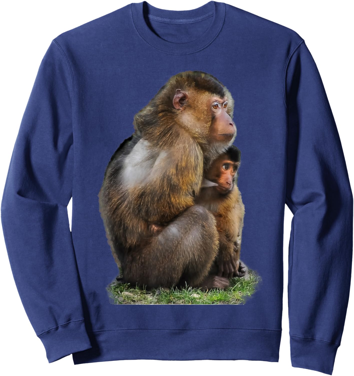 Really Like Macaque Monkey Macaques Sweatshirt - Sweatshirt | Navy