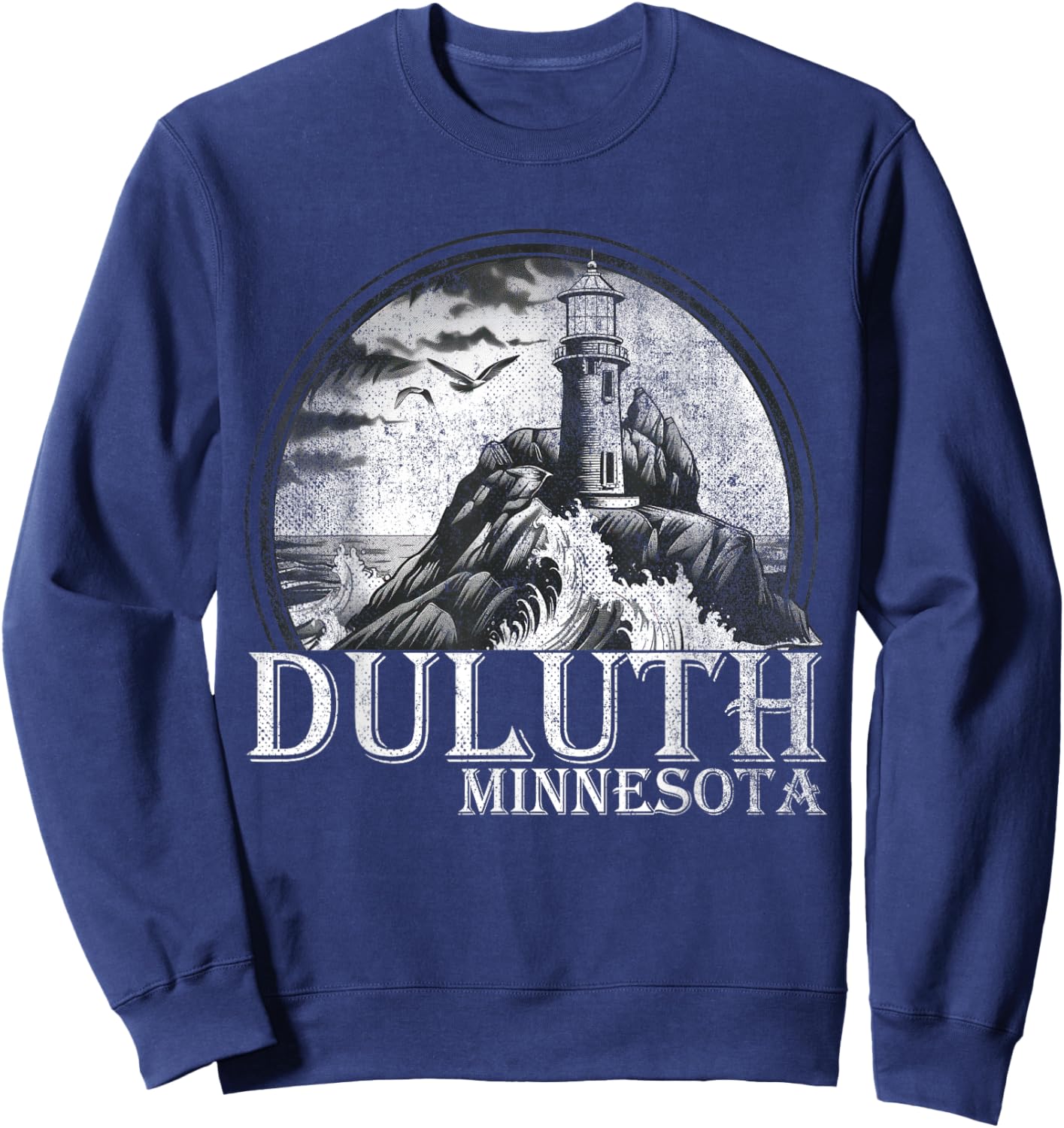 Duluth Minnesota MN | Outdoors Sweatshirt - Sweatshirt | Navy