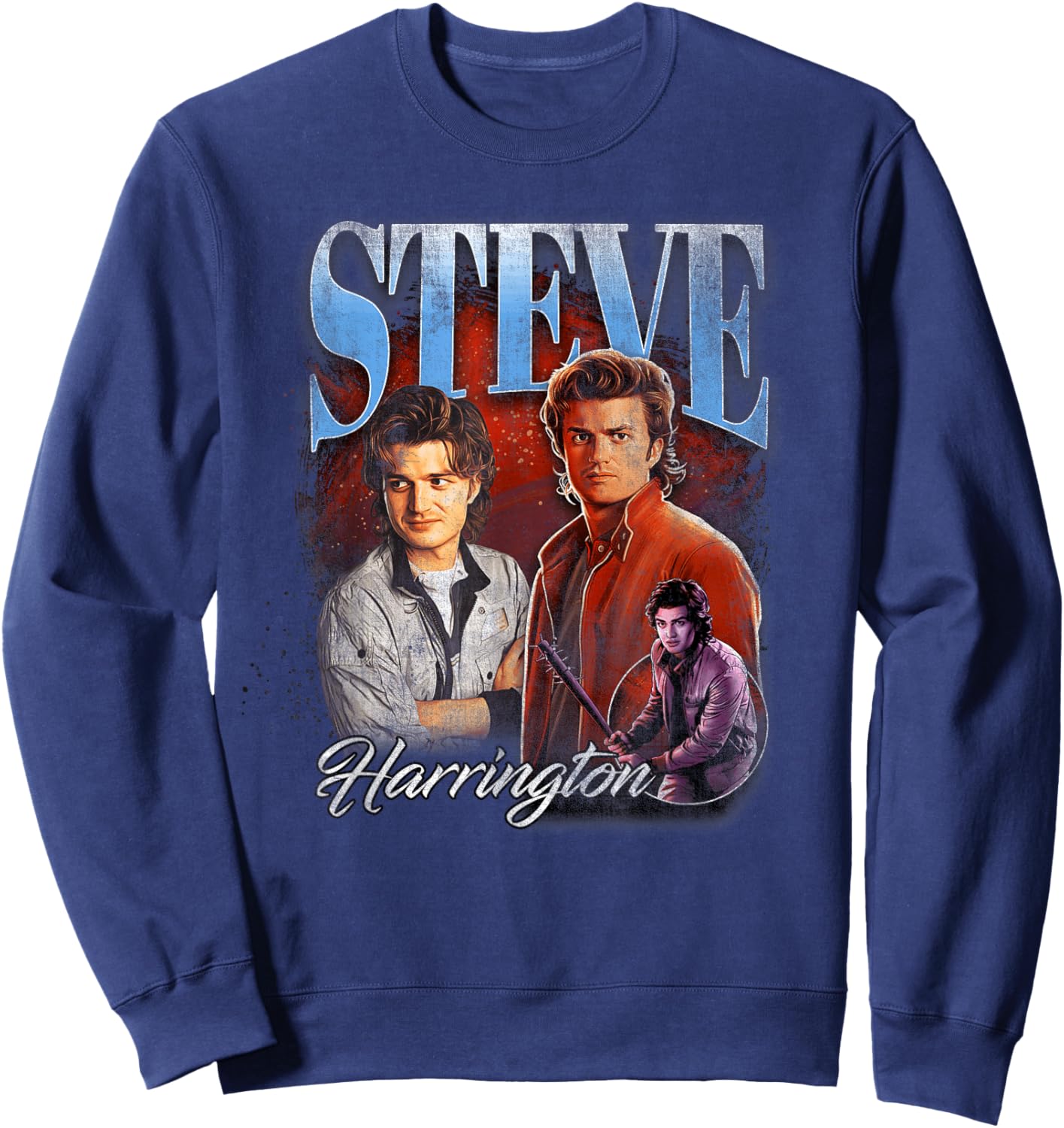 Stranger Things Steve Homage Sweatshirt - Sweatshirt | Navy