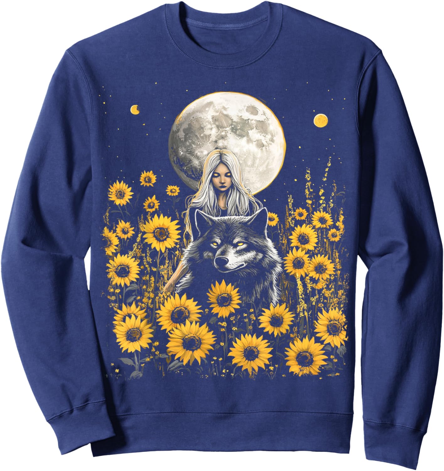 Women's Sunflower Designer Sweatshirt - Sweatshirt | Navy