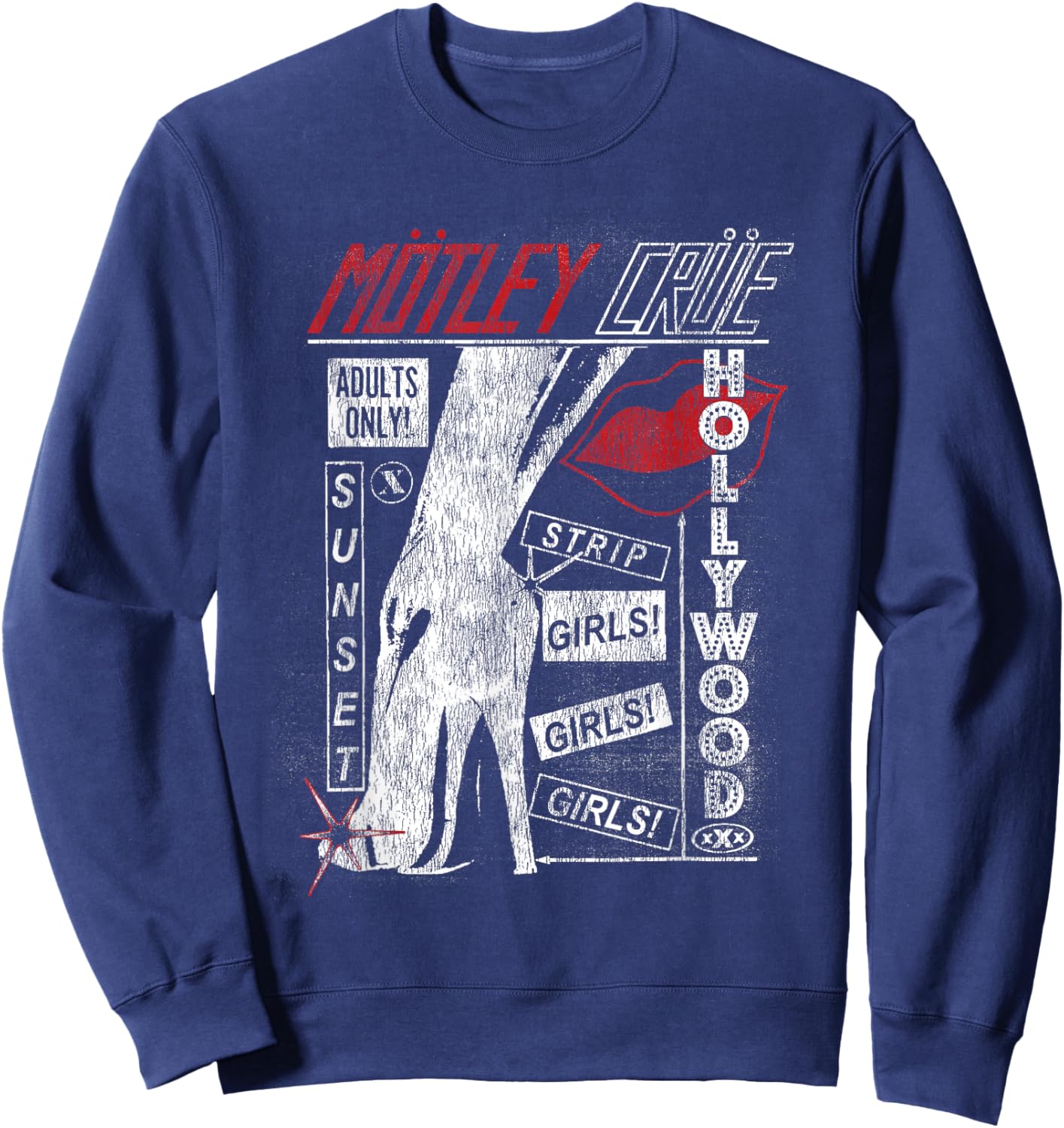 Mötley Crüe GGG Sunset Exclusive Sweatshirt - Sweatshirt | Navy