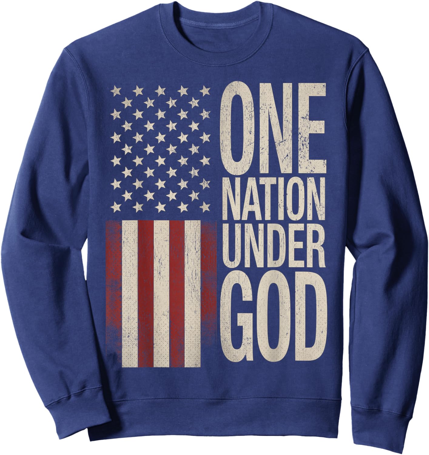 One Nation Under God 250 Years 250th Anniversary USA Sweatshirt - Sweatshirt | Navy