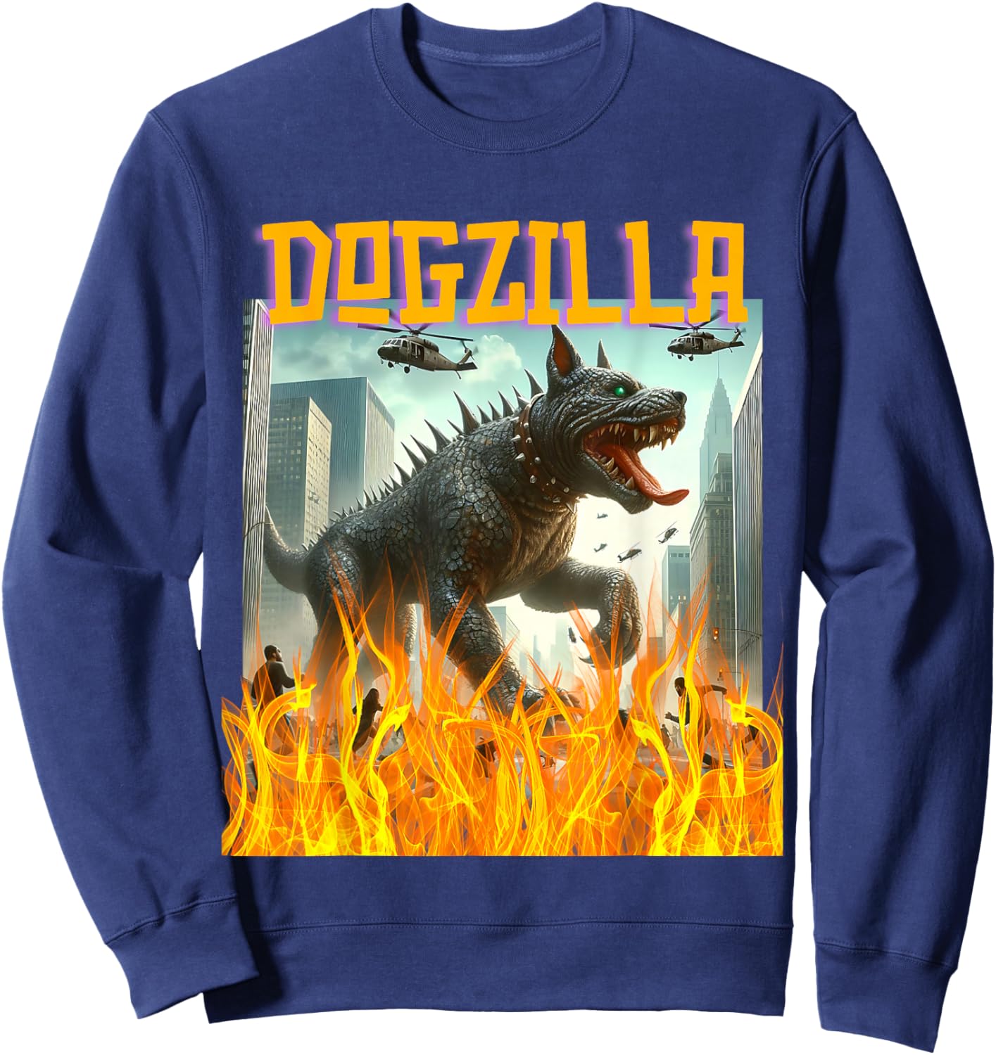 Dogs Dogzilla Movie Sweatshirt - Sweatshirt | Navy