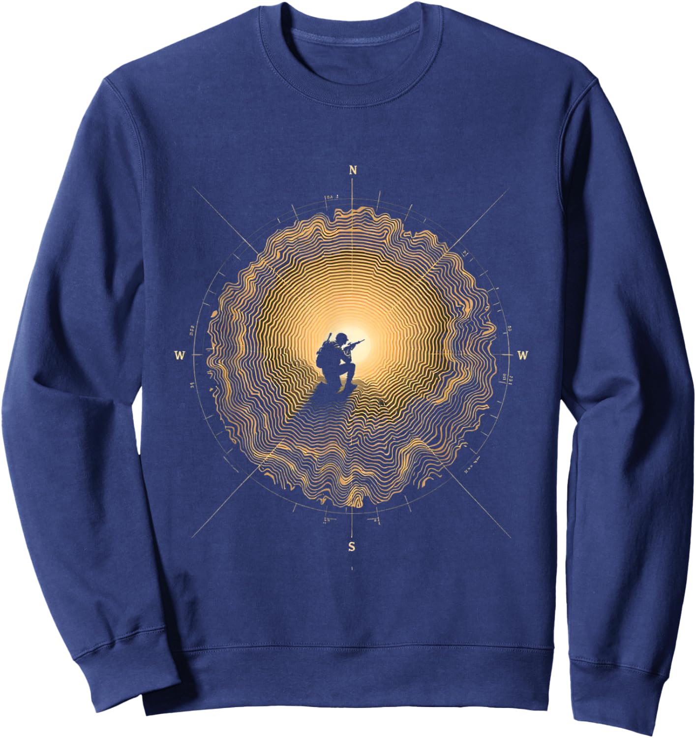 Soldier Silhouette Sweatshirt - Sweatshirt | Navy