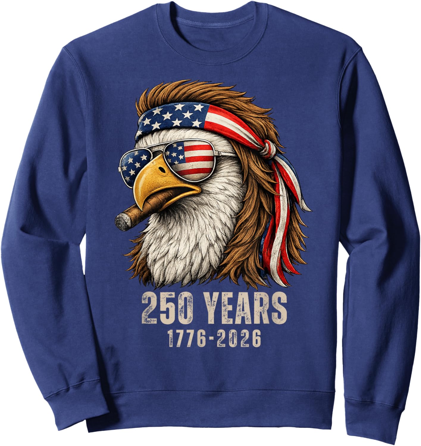 250 Anniversary USA 250th Anniversary American 250 Years Sweatshirt - Sweatshirt | Navy