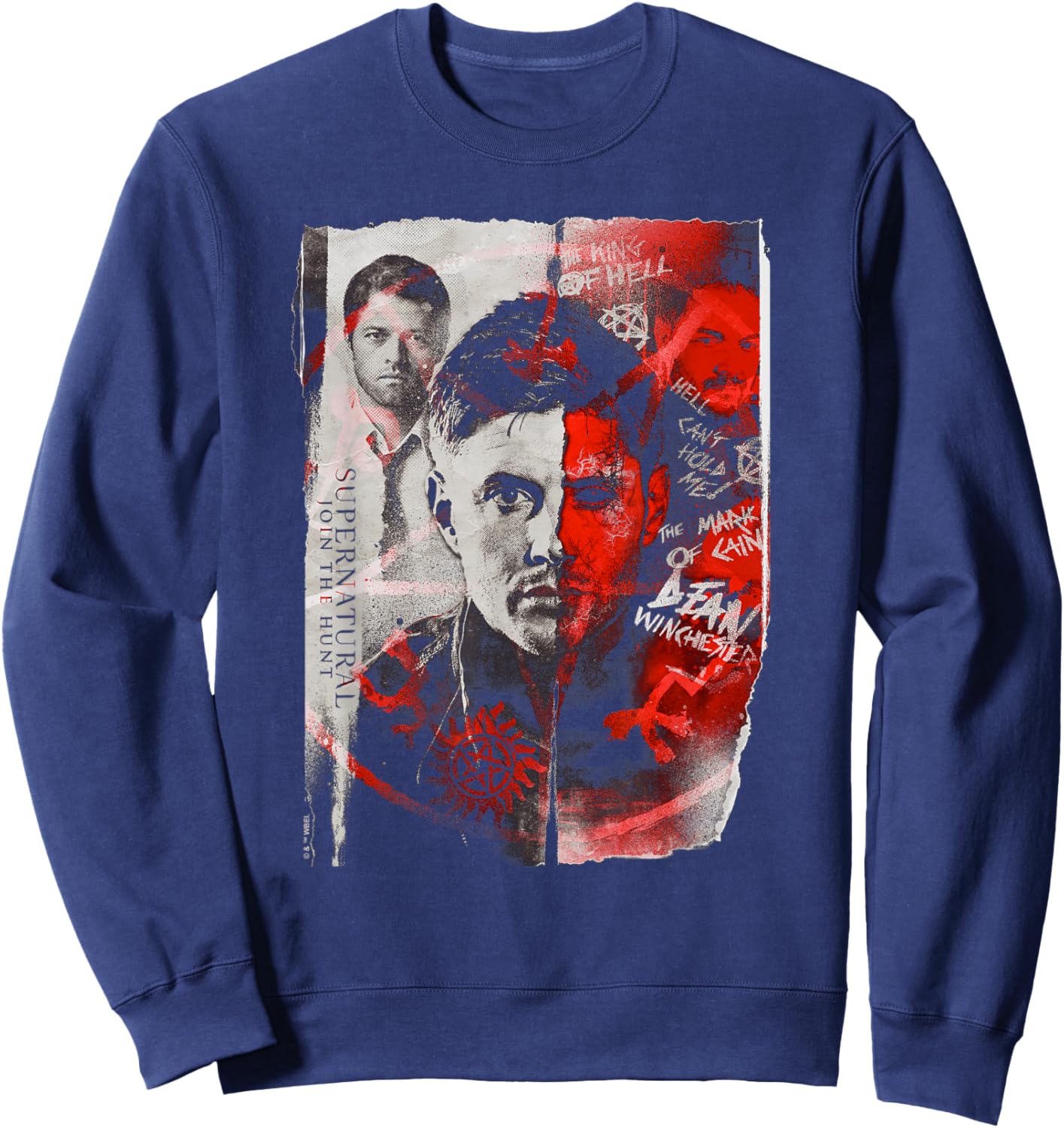 Supernatural Dean Winchester Demon Sweatshirt - Sweatshirt | Navy