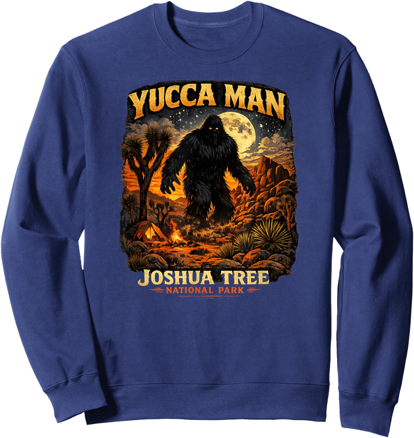 Yucca Man Joshua Tree National Park Sweatshirt - Sweatshirt | Navy