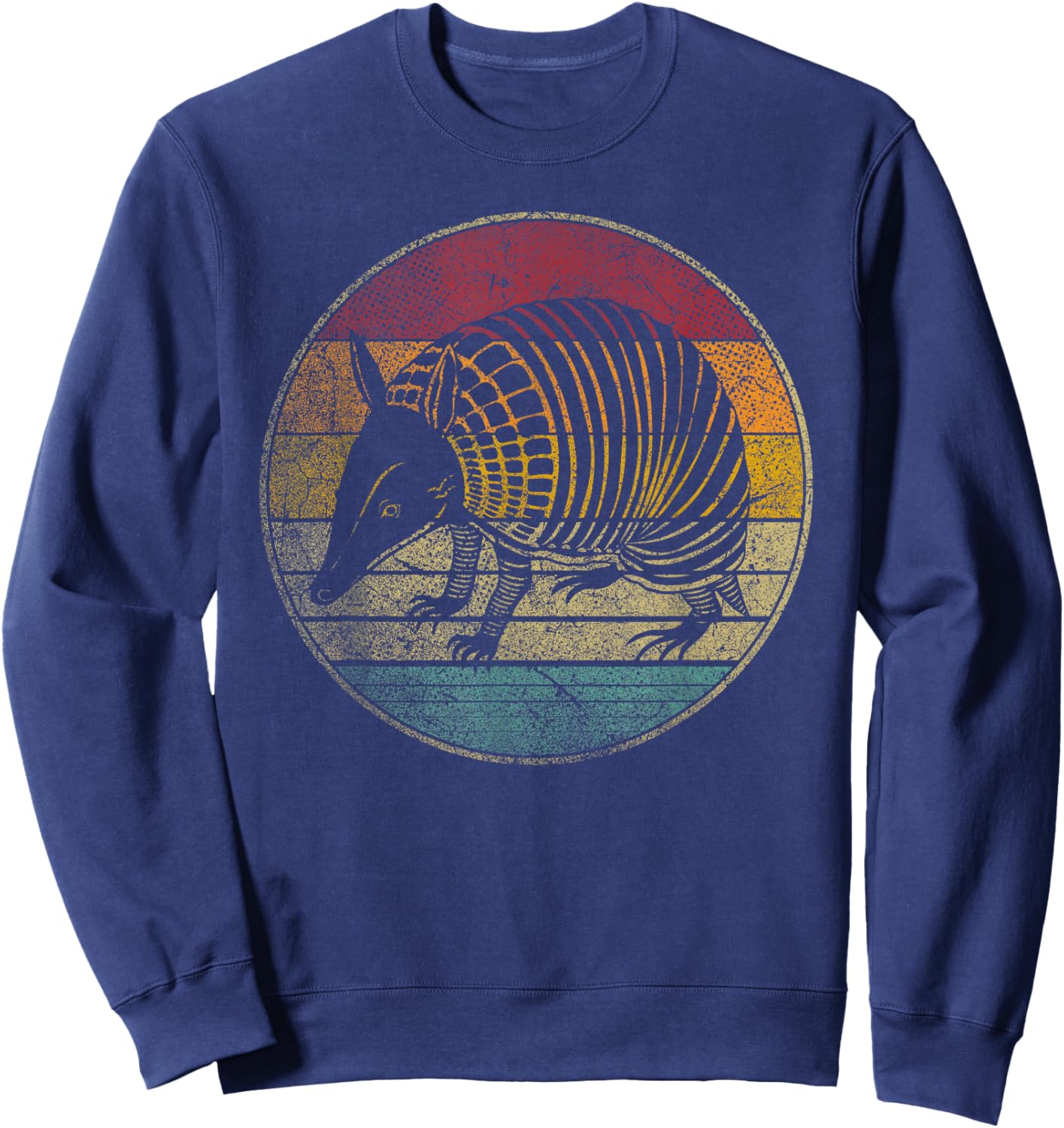 Armadillo - Vintage Funny Retro Style 70s 80s Men Women Kids Sweatshirt - Sweatshirt | Navy