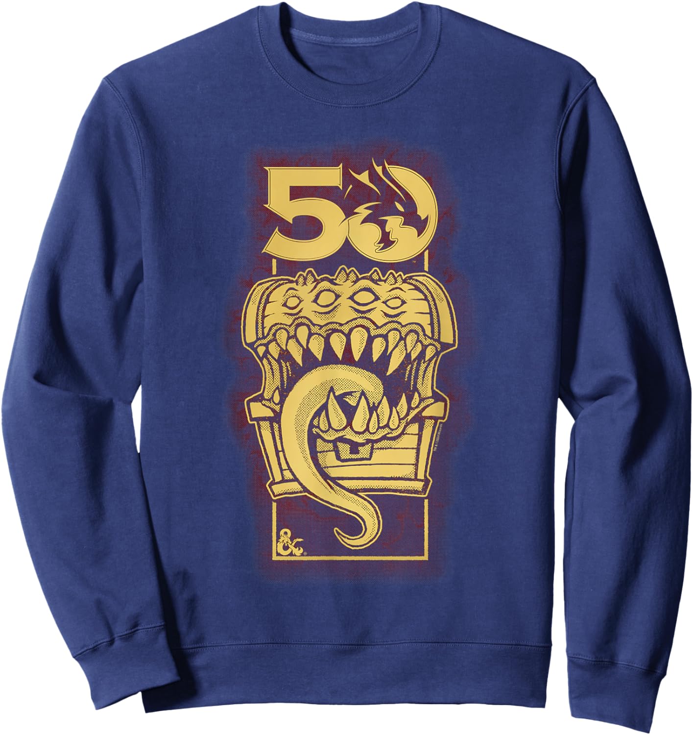 Dungeons & Dragons Dyed 50th Mimic Sweatshirt - Sweatshirt | Navy
