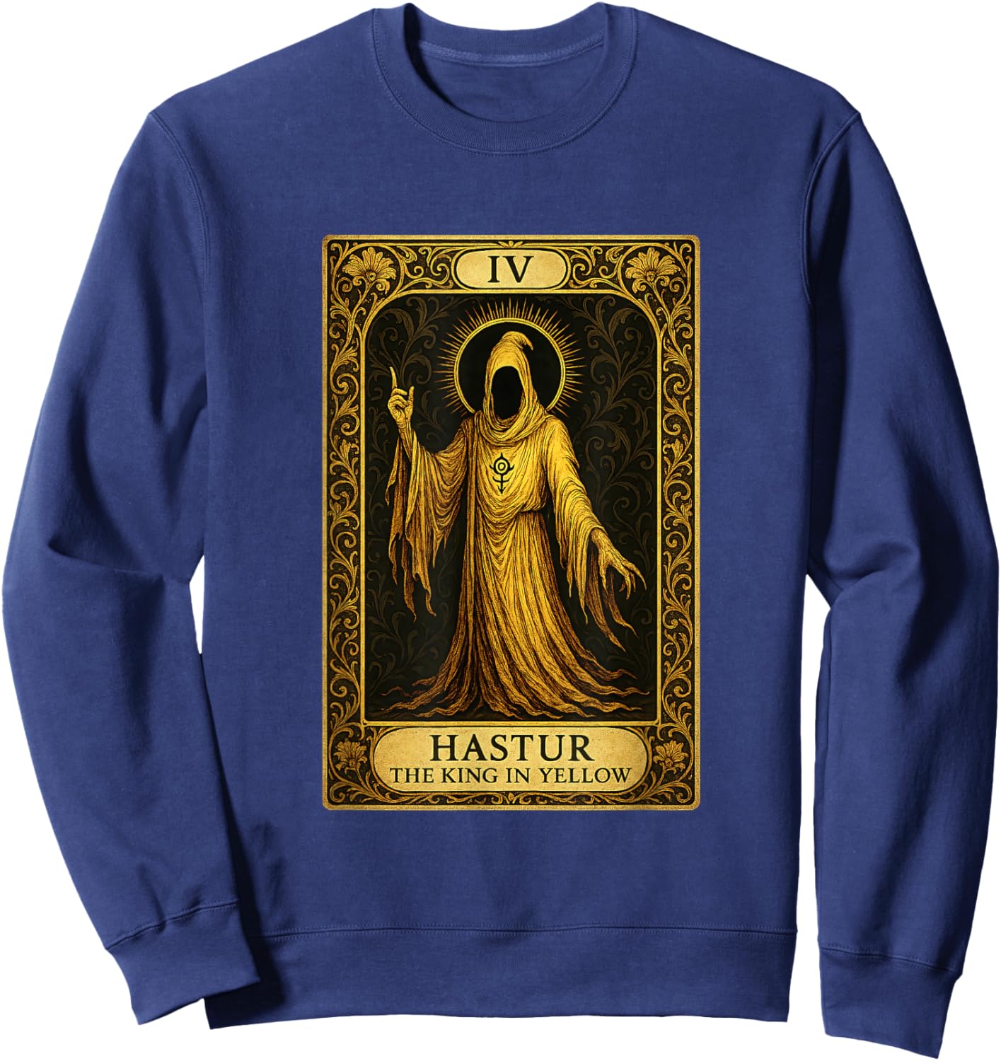 Hastur Yellow King Miskatonic Lovecraftscher Cthulhu Mythos Sweatshirt - Sweatshirt | Navy