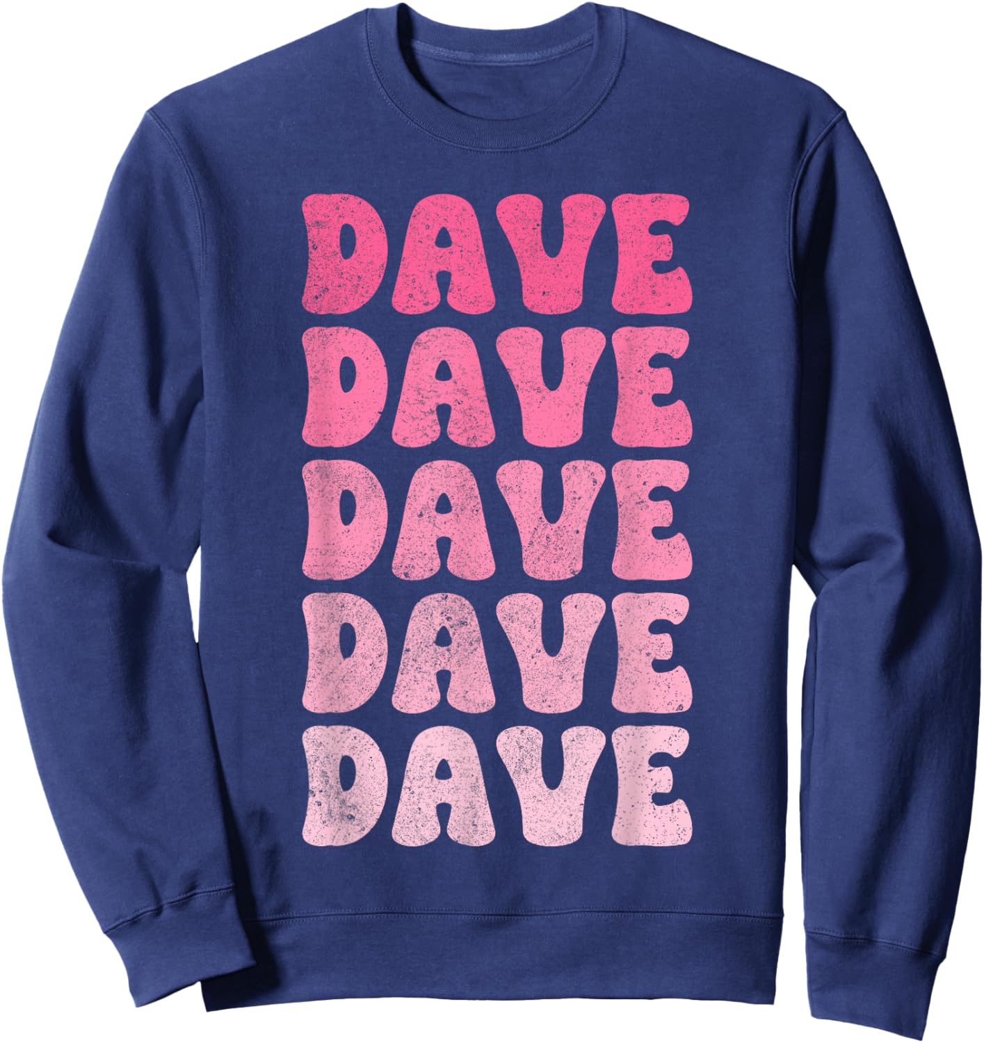 Dave Vintage Retro Sweatshirt - Sweatshirt | Navy
