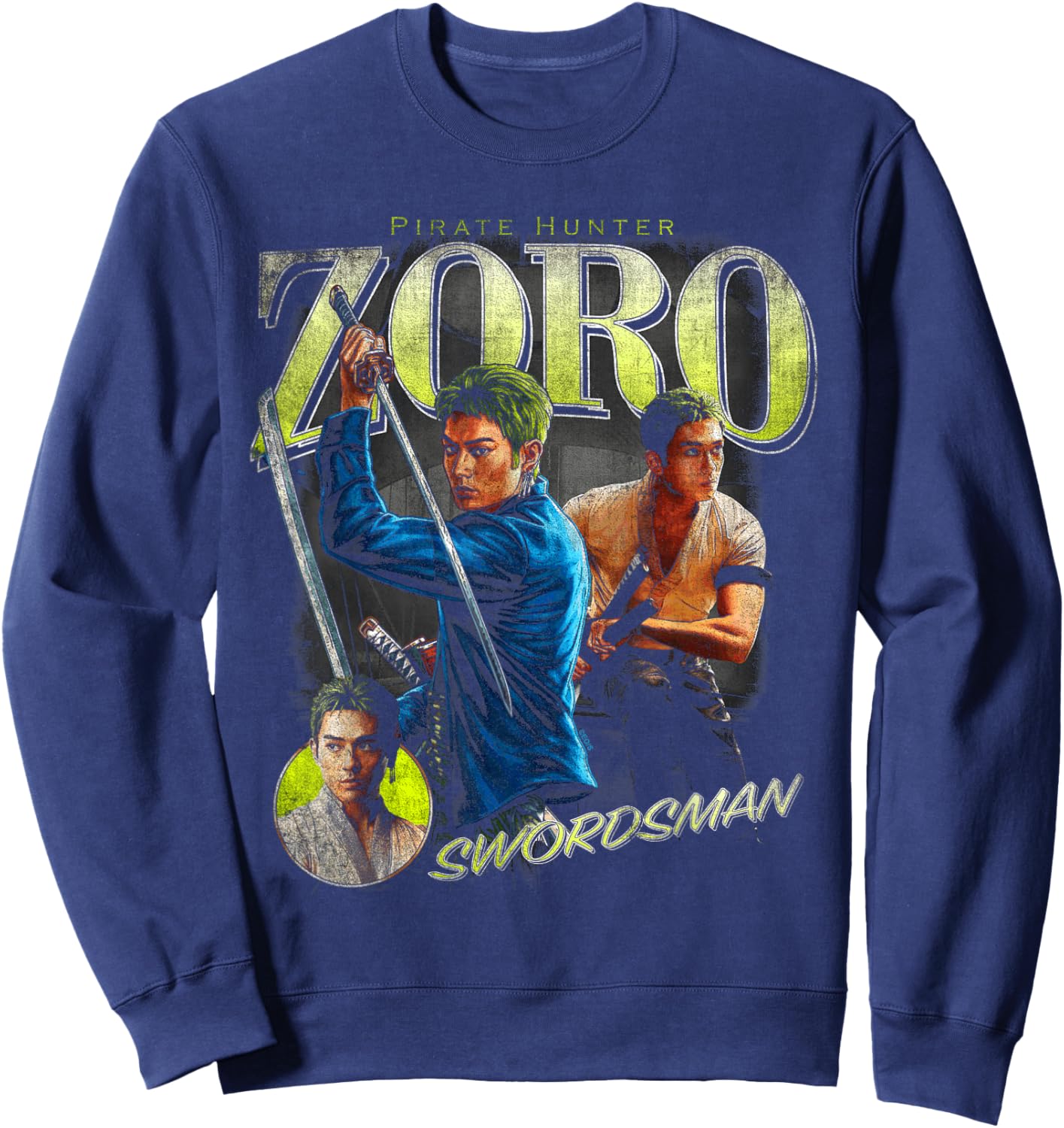 One Piece Zoro Bootleg Sweatshirt - Sweatshirt | Navy